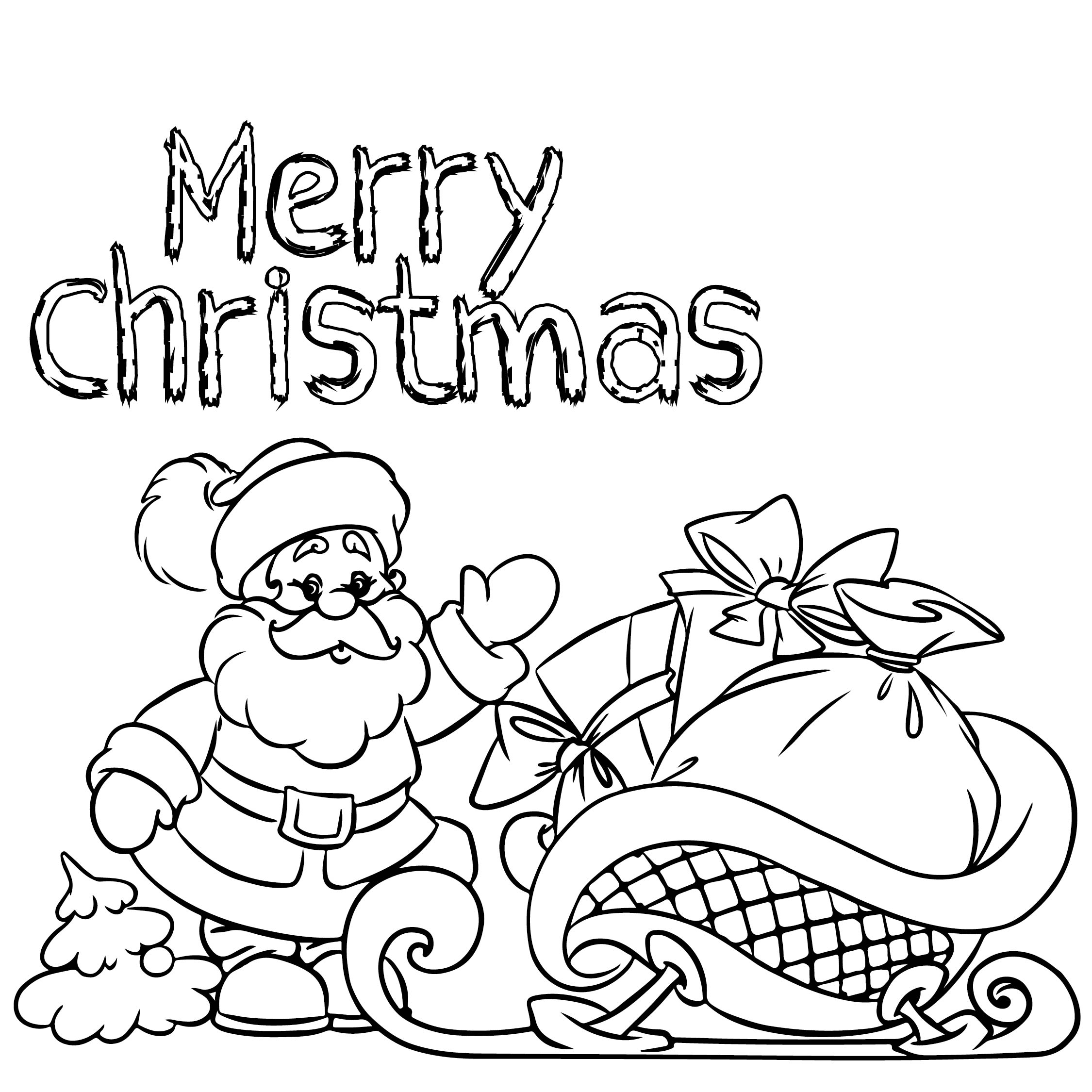 Free Coloring Christmas Cards Coloring Pages