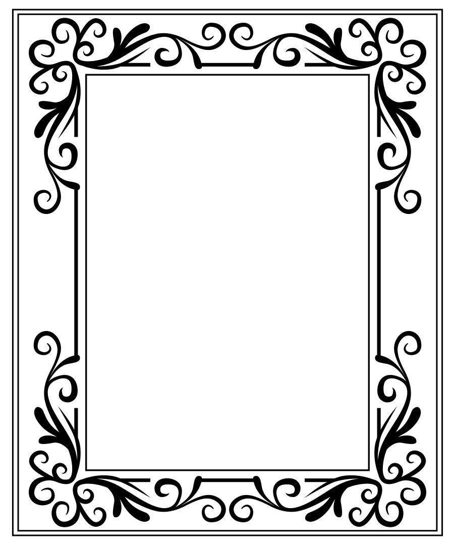 Printable Picture Frame Coloring Pages