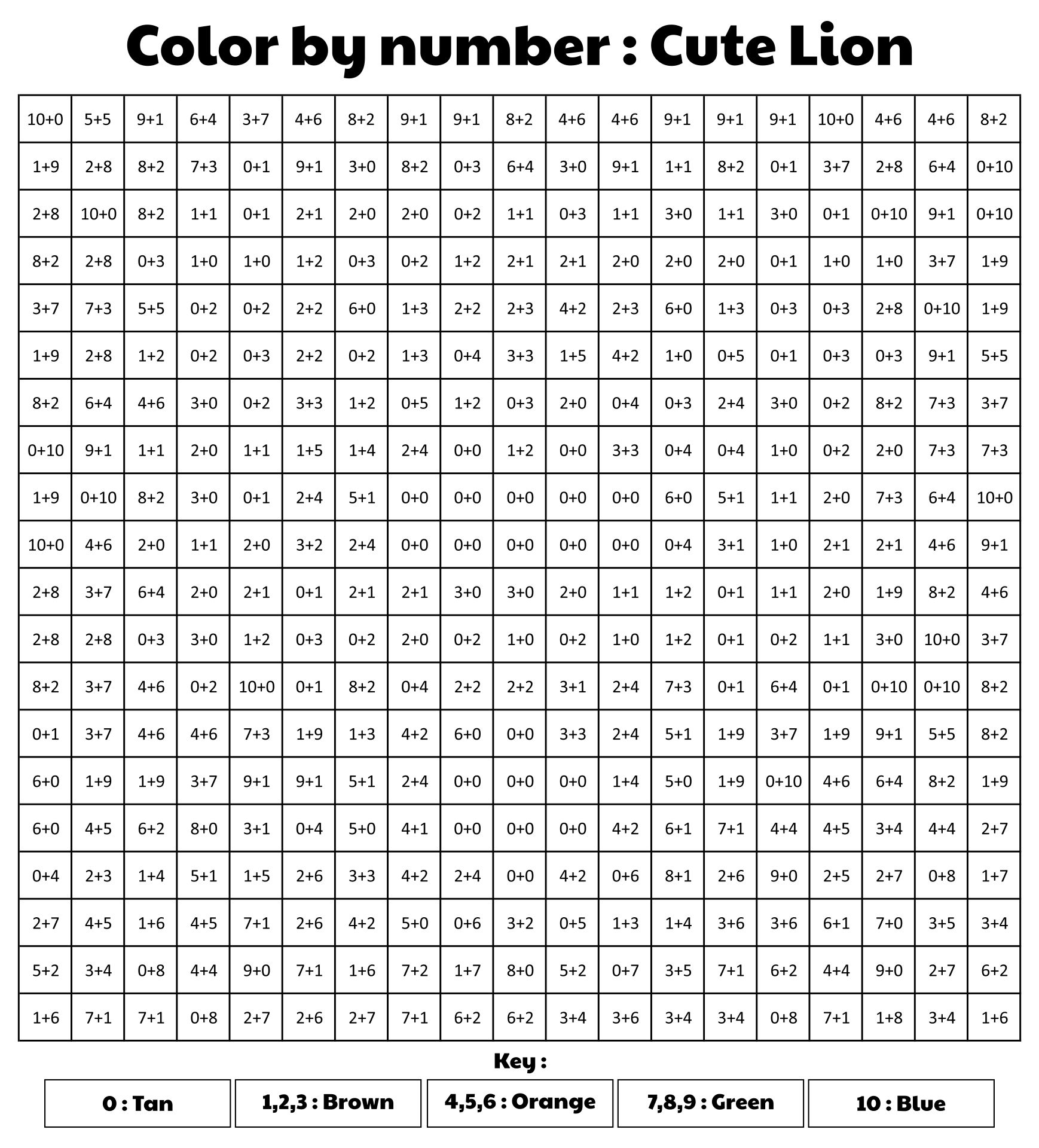 Color By Number Math Printables color-by-number-math-printables