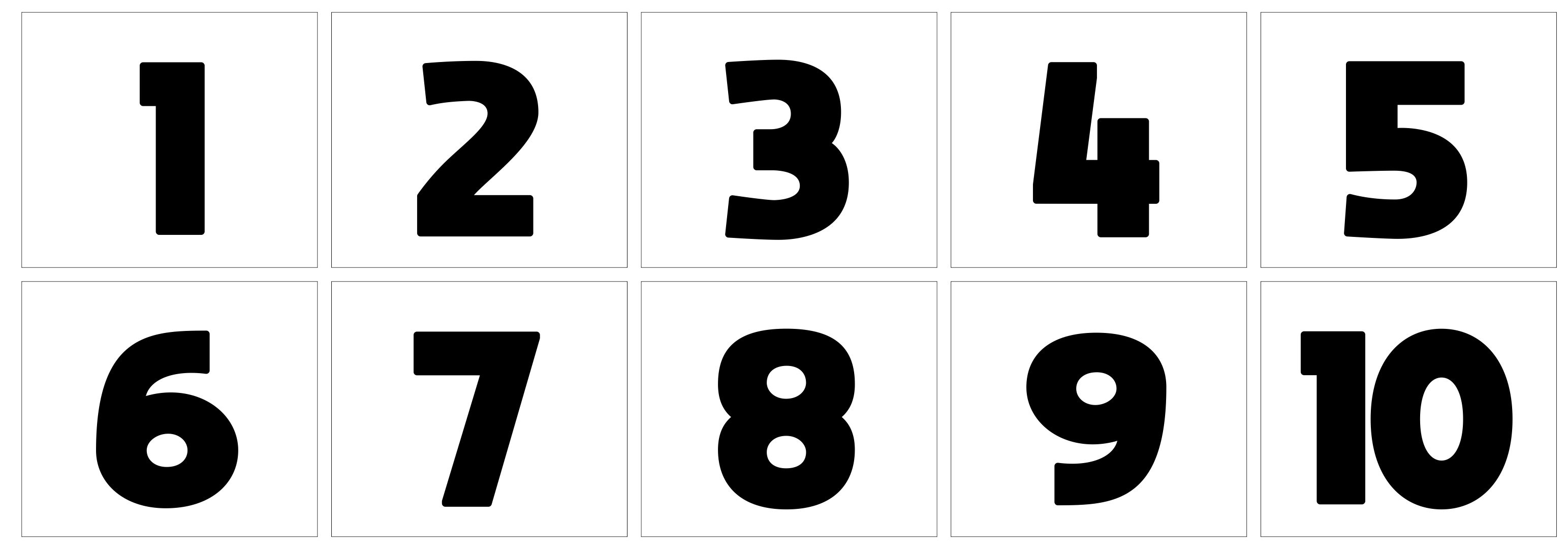 Free Large Printable Numbers 1 10 Free Templates Printable