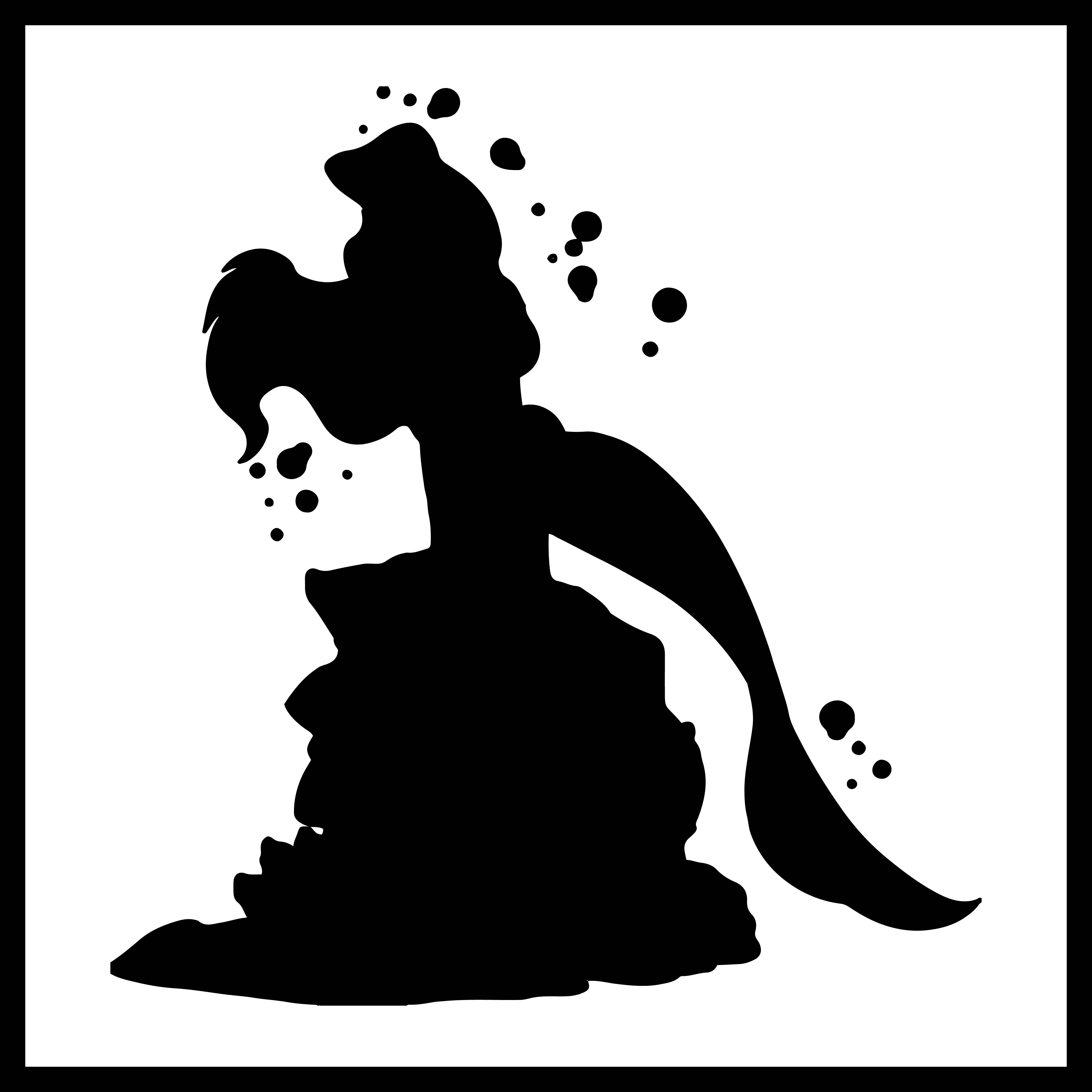 Disney Ariel Silhouette Printable