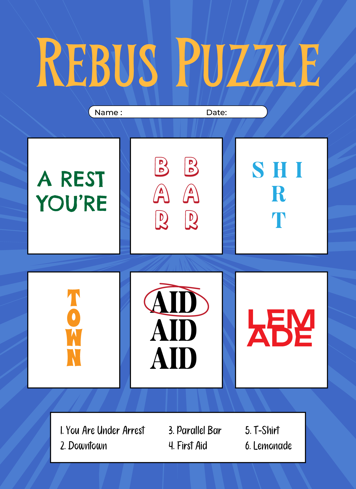 Brain Teaser Printable Games For Adults