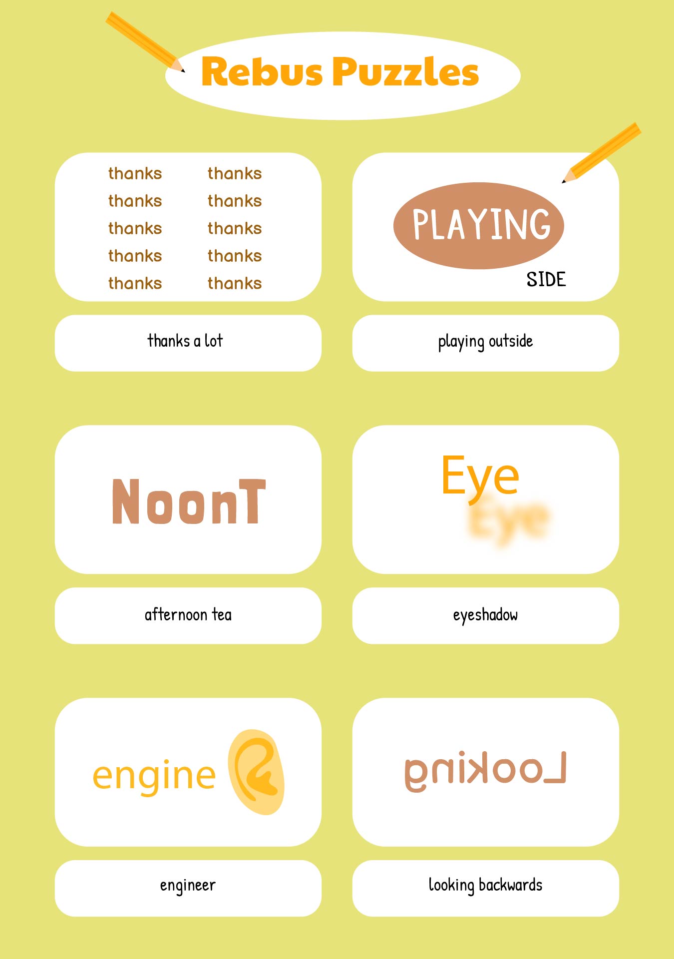 Rebus Puzzle Printable Martin Printable Calendars