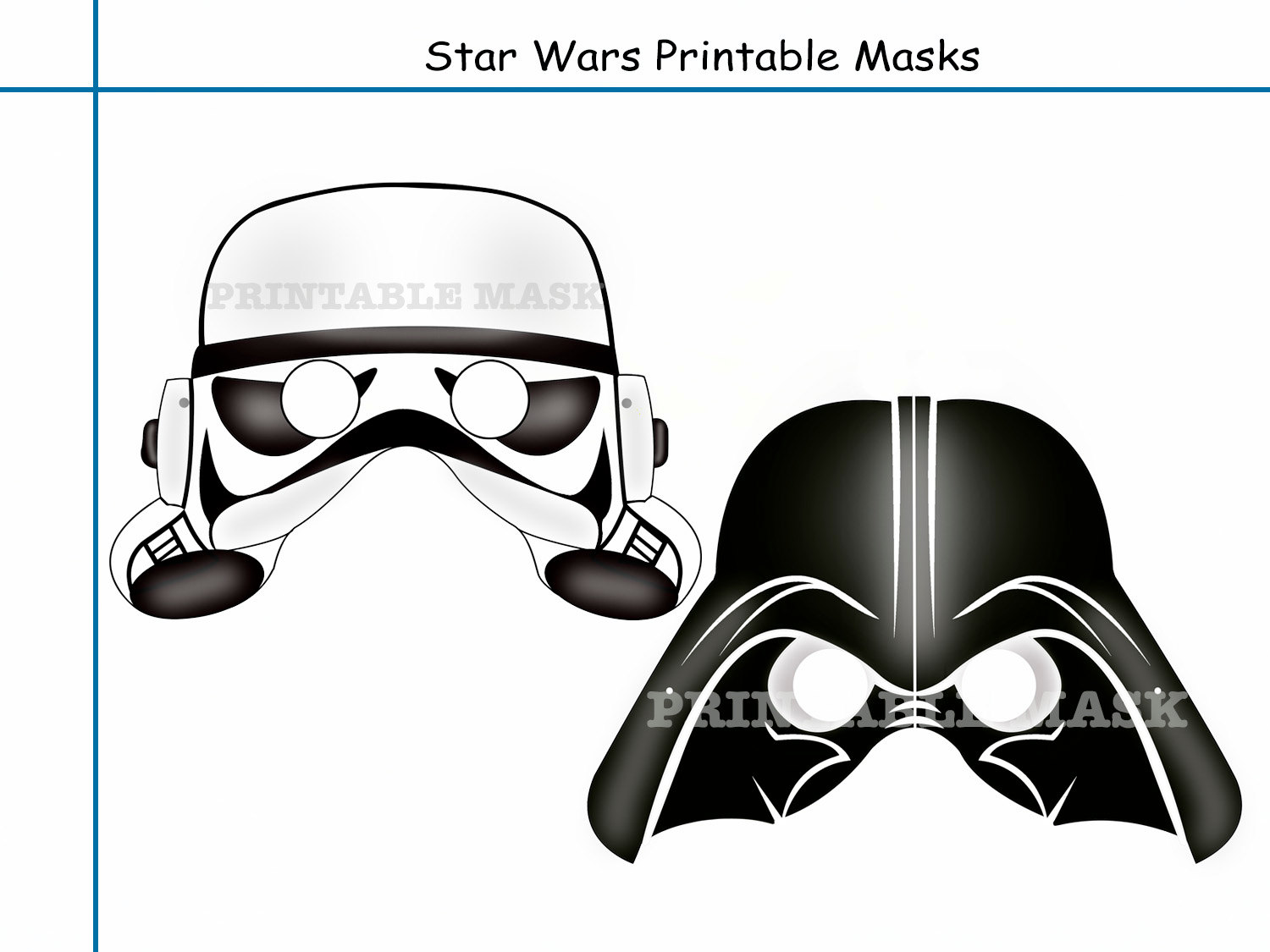9 Best Images of Star Wars Masks Printable PDF - Star Wars Printable ...