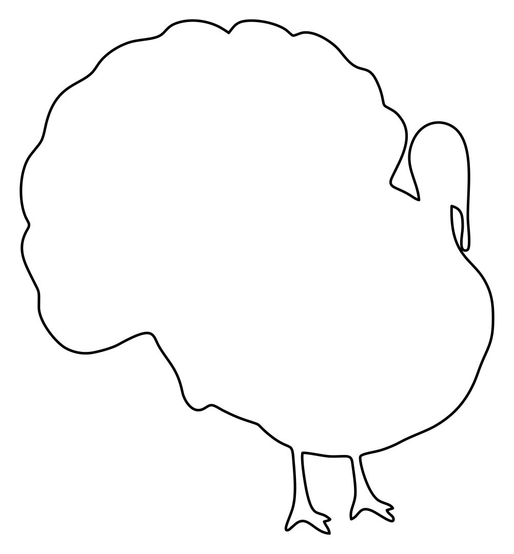 Free Printable Pinecone Turkey Template