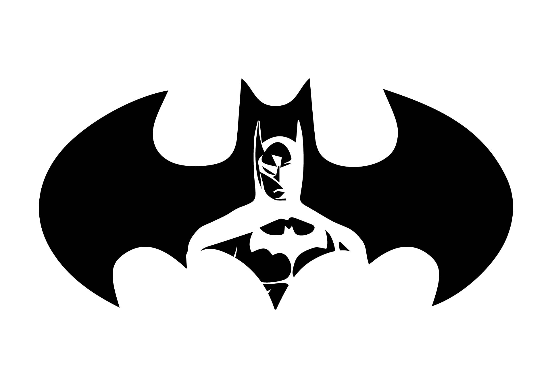 Batman Logo Pumpkin Template