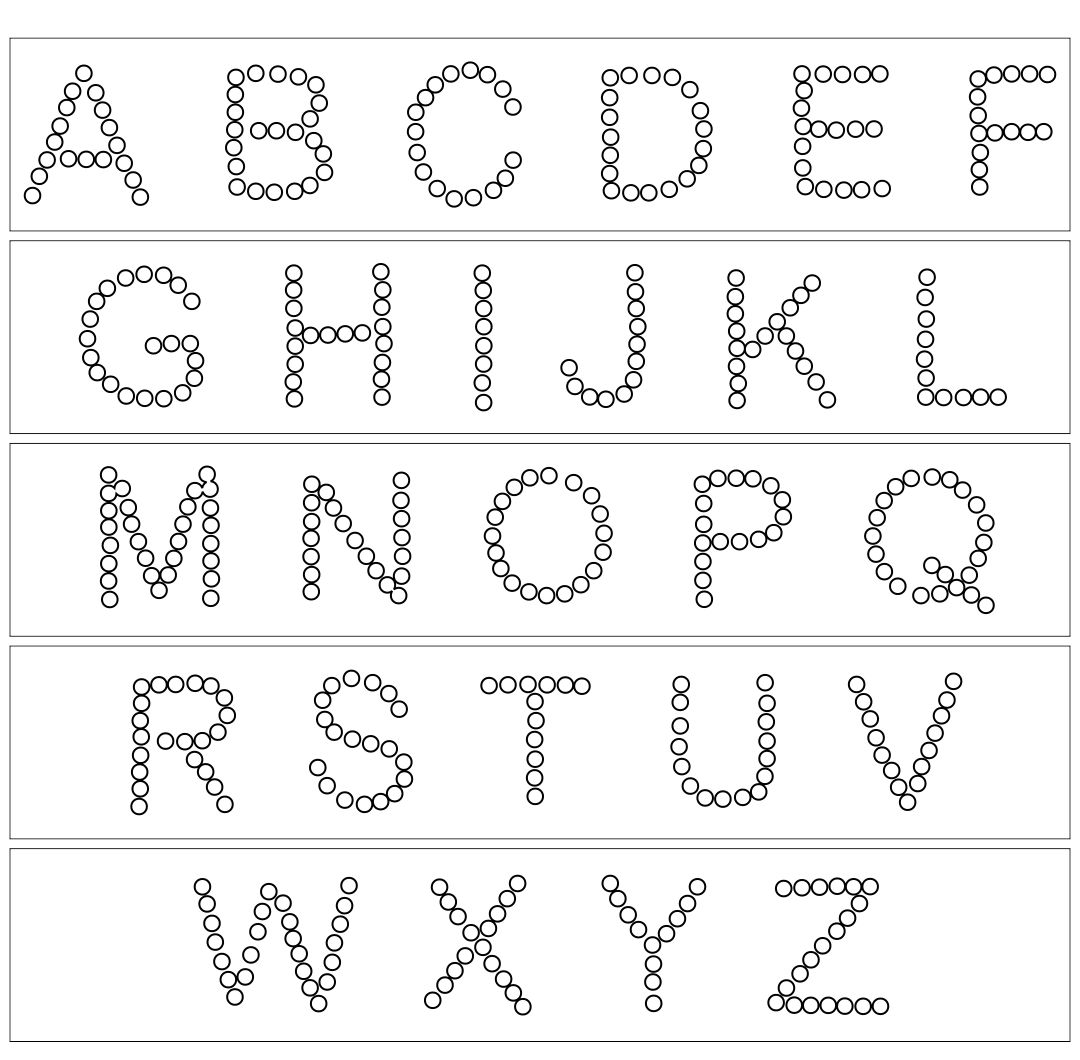 Bingo Dauber Alphabet Letters
