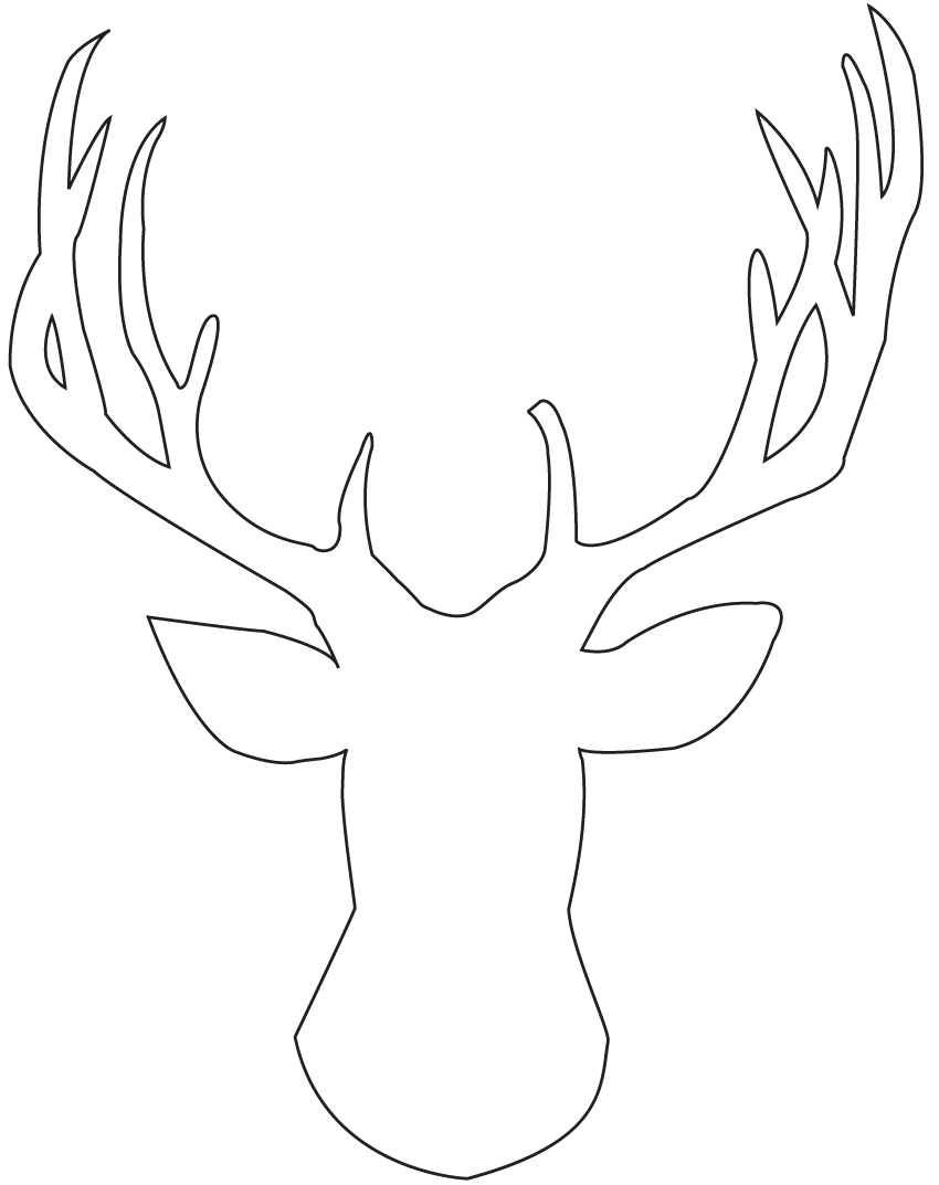 Deer Antler Printable Template from www.printablee.com