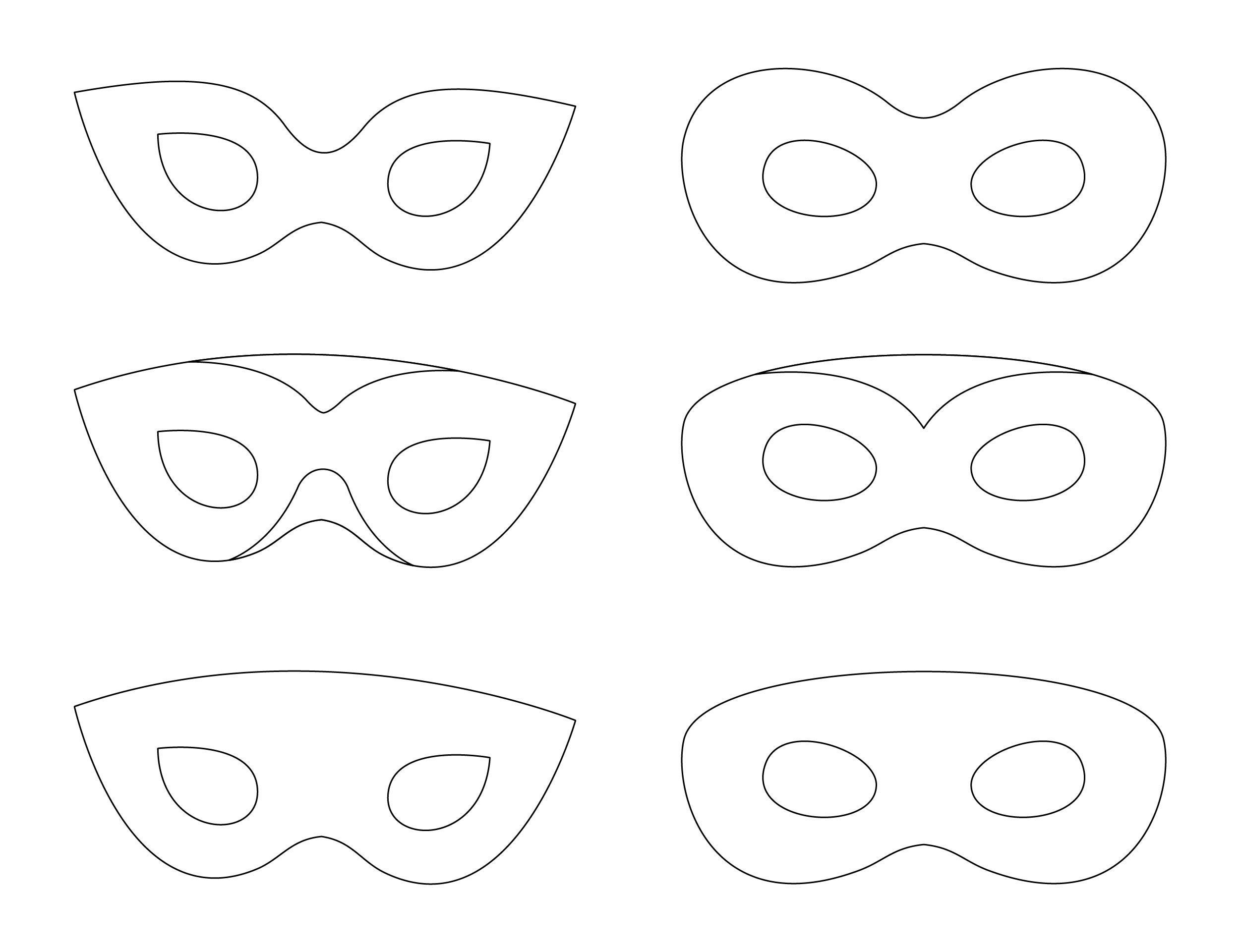 7 Best Plain Masks Templates Printables Printablee