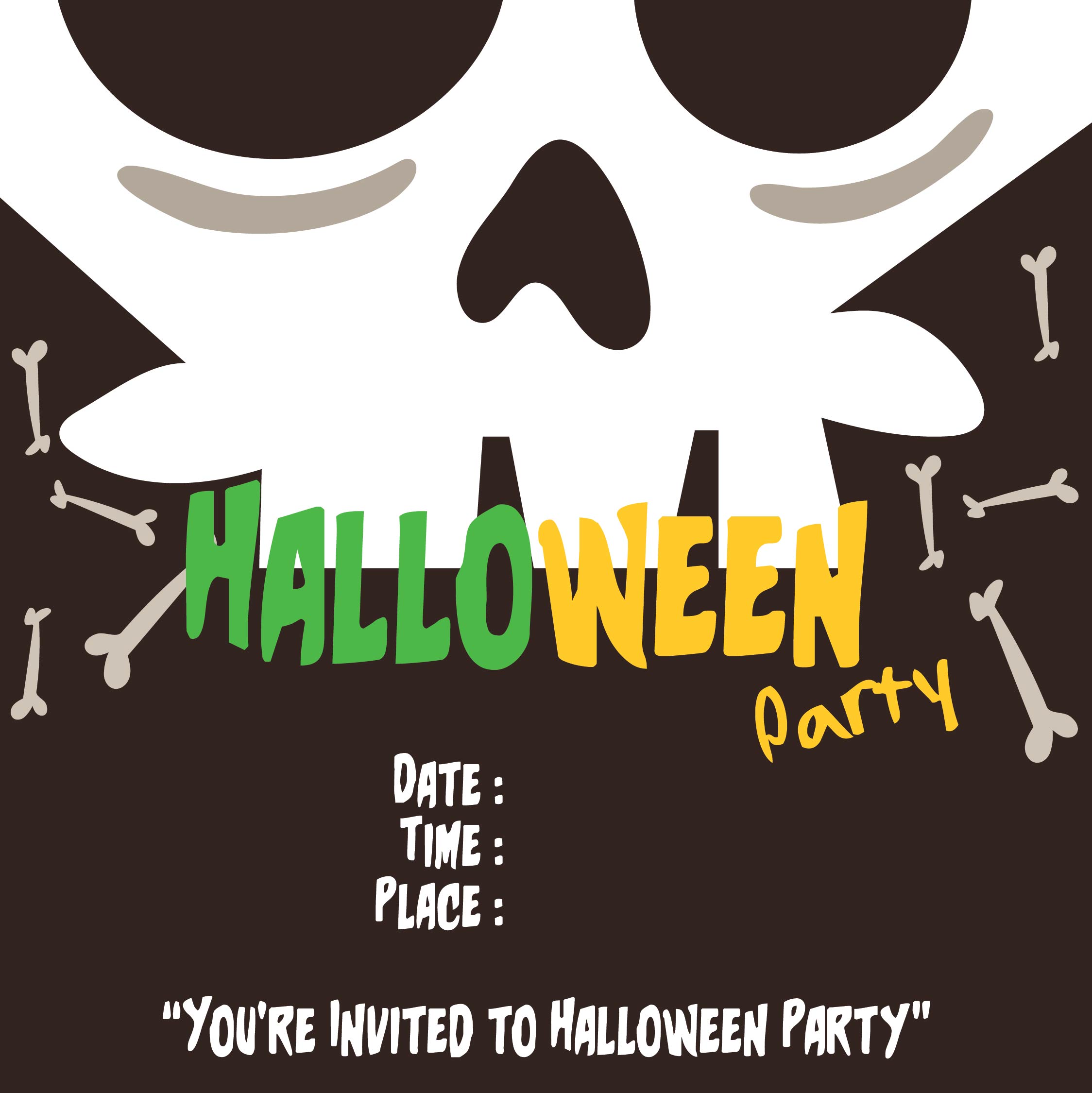  Printable Halloween Invitation Cards