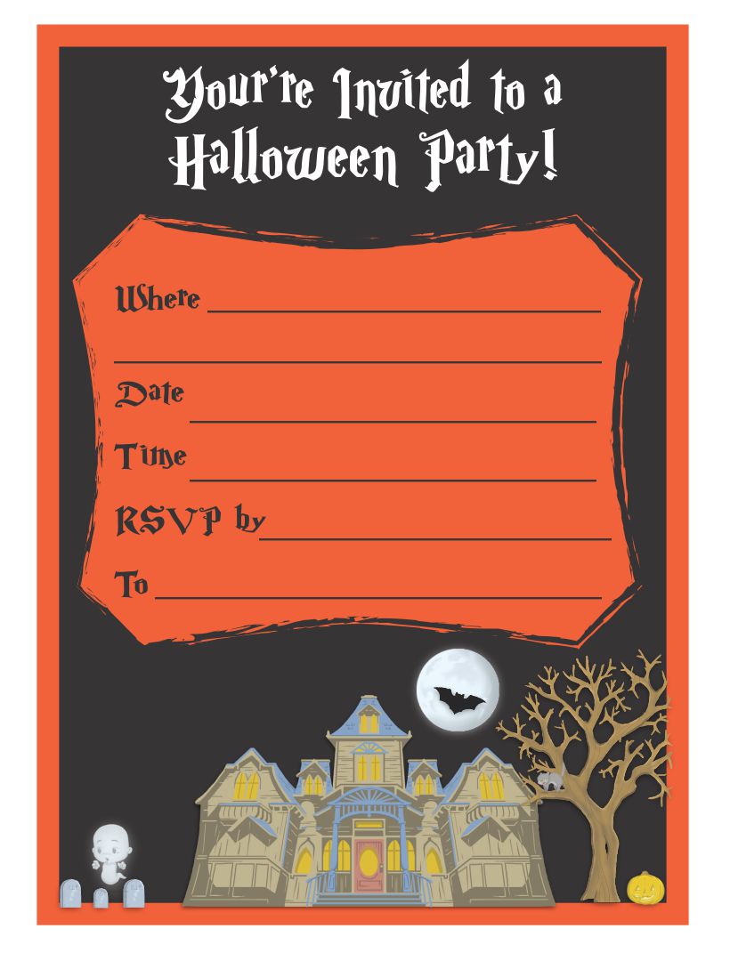 Printable Halloween Invitation
