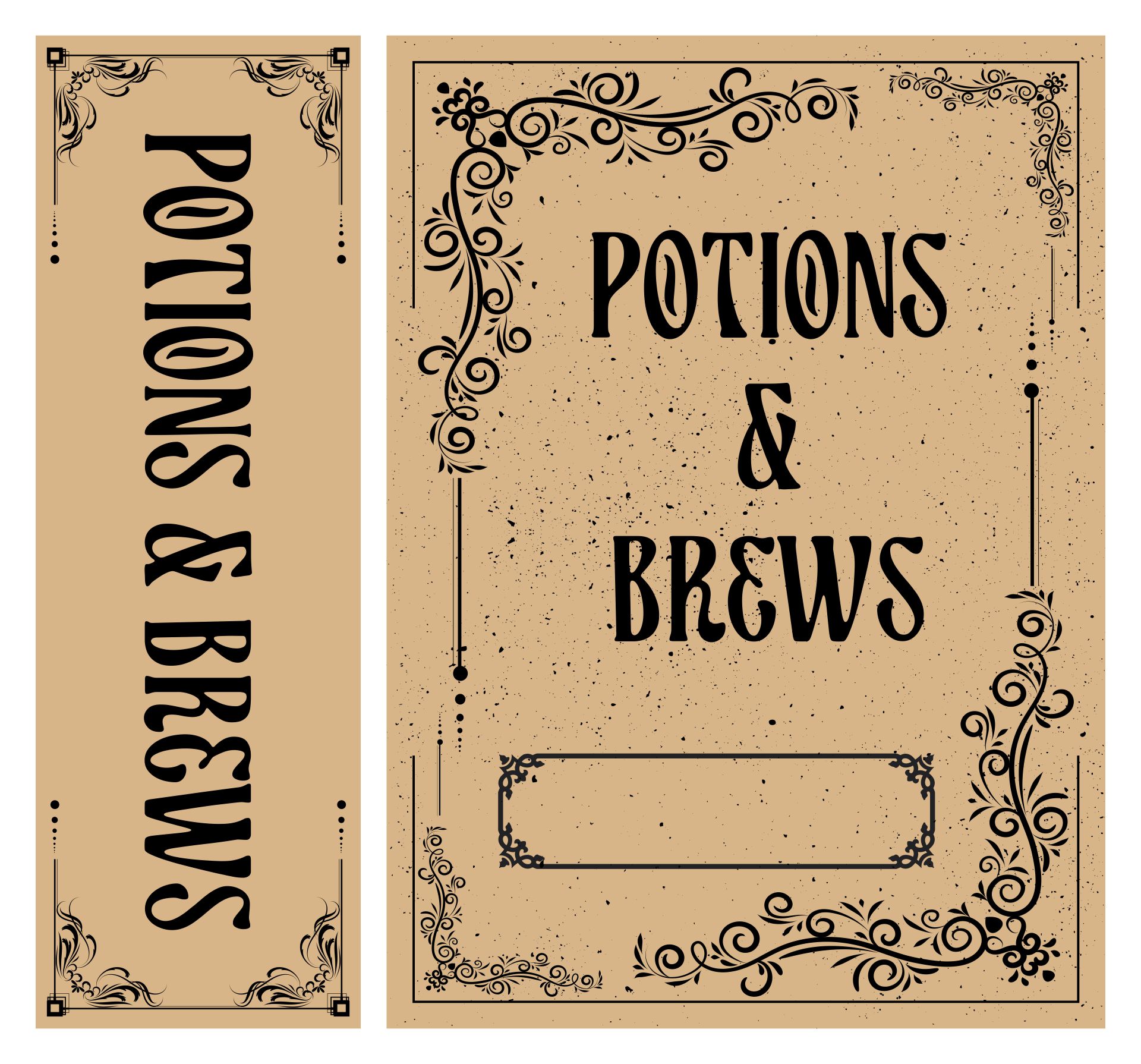 Printable Spell Book Cover