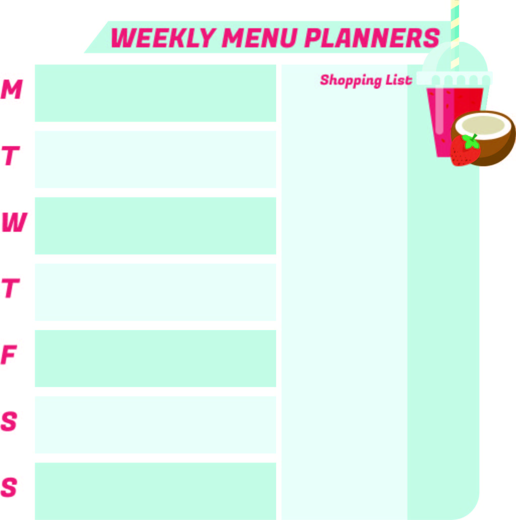 Printable Weekly Planner Template 2014