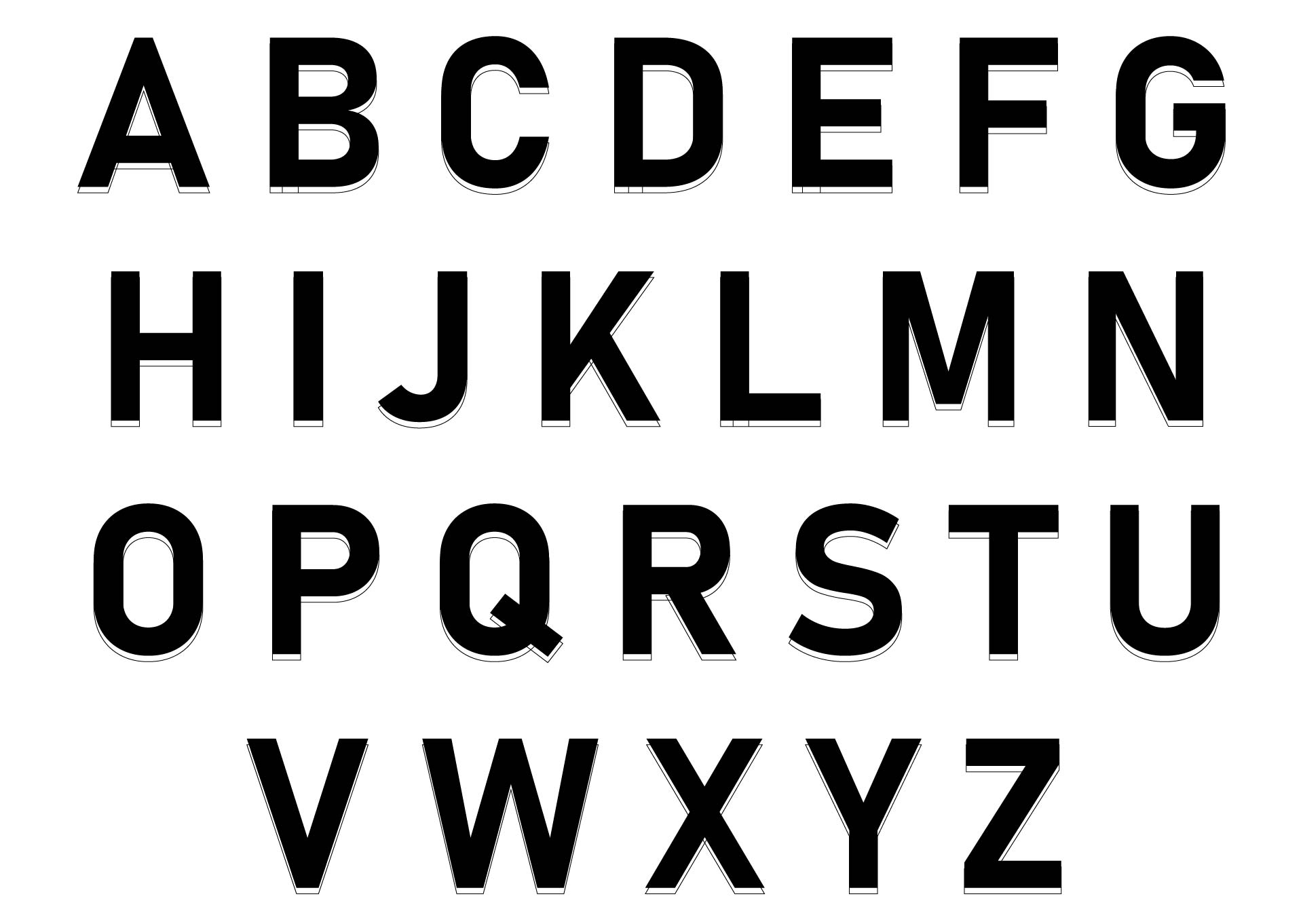 Free Printable Large Alphabet Letters A To Z Free Printable Large Alphabet Letters A To Z