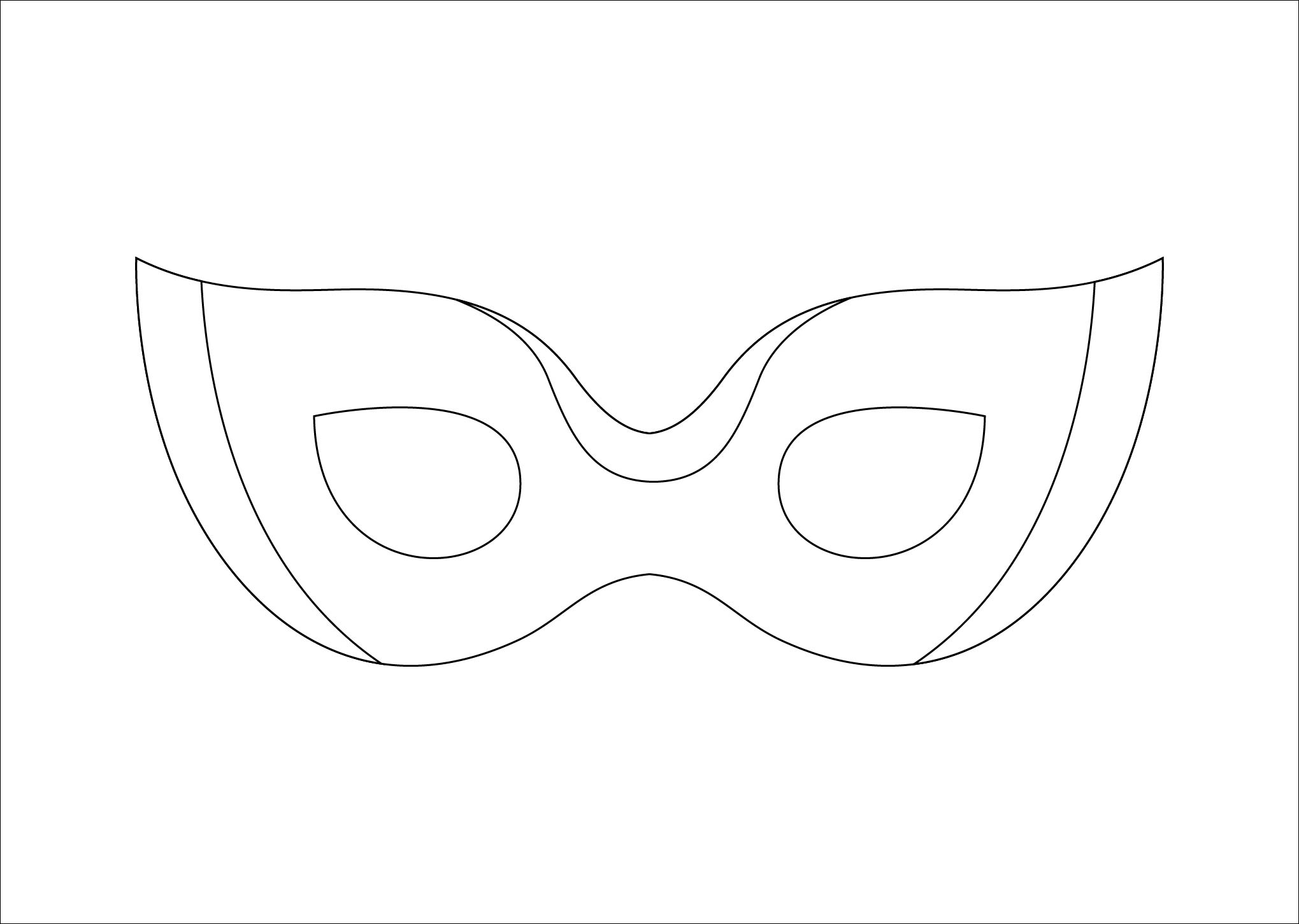 Mask Template Printable