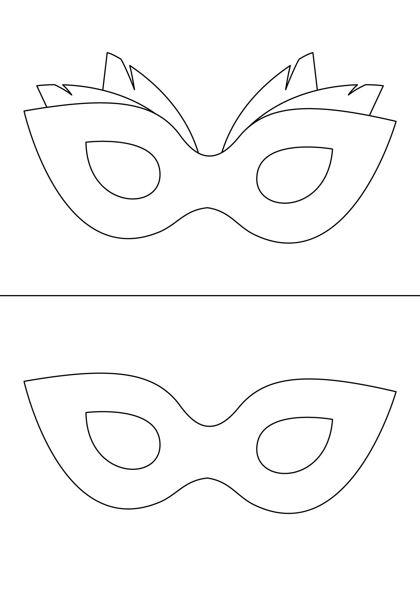 Masquerade Mask Templates Printable Free