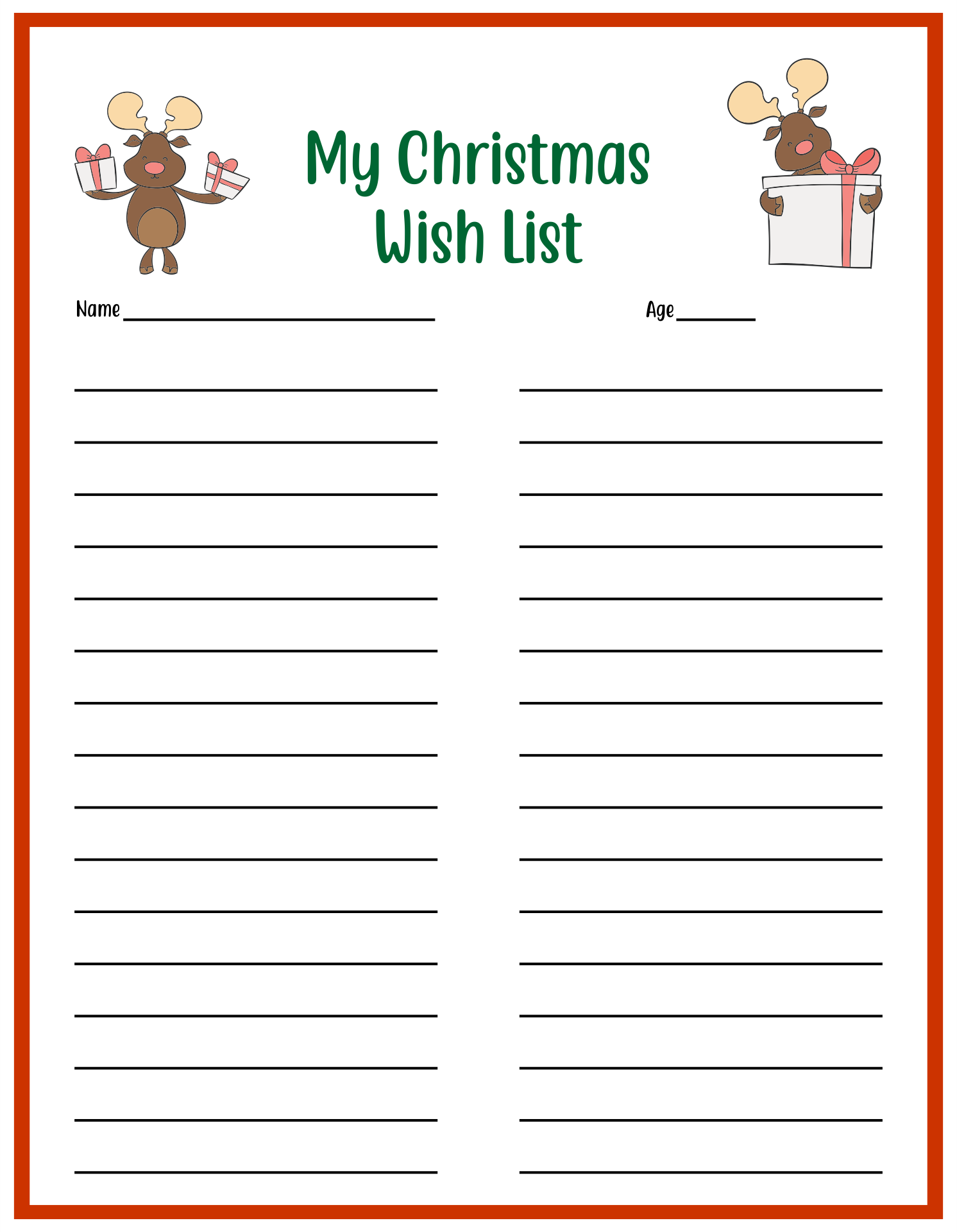 6 Best Wish List Printable PDF For Free At Printablee