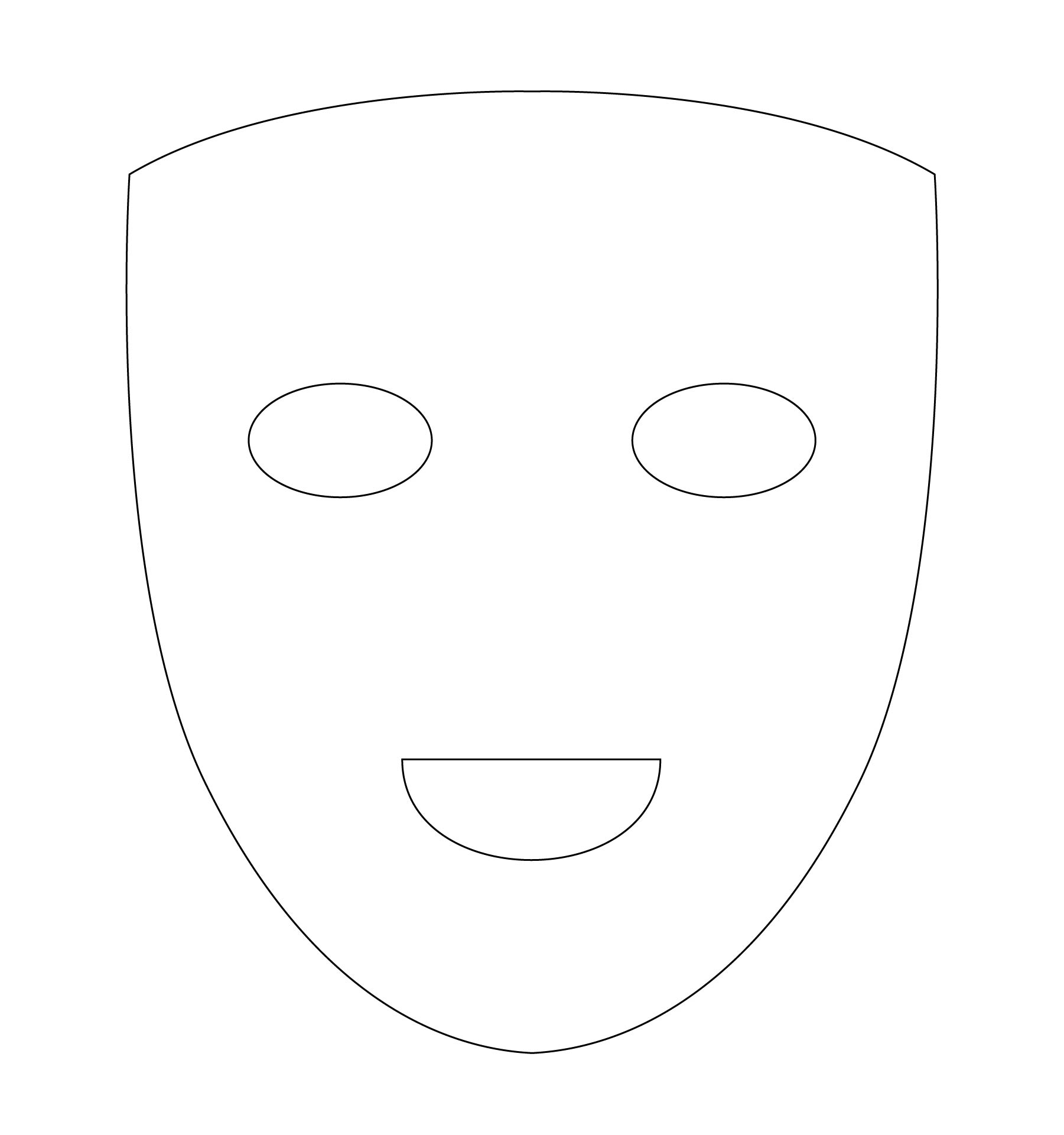 Plain Masks Templates 10 Free PDF Printables Printablee