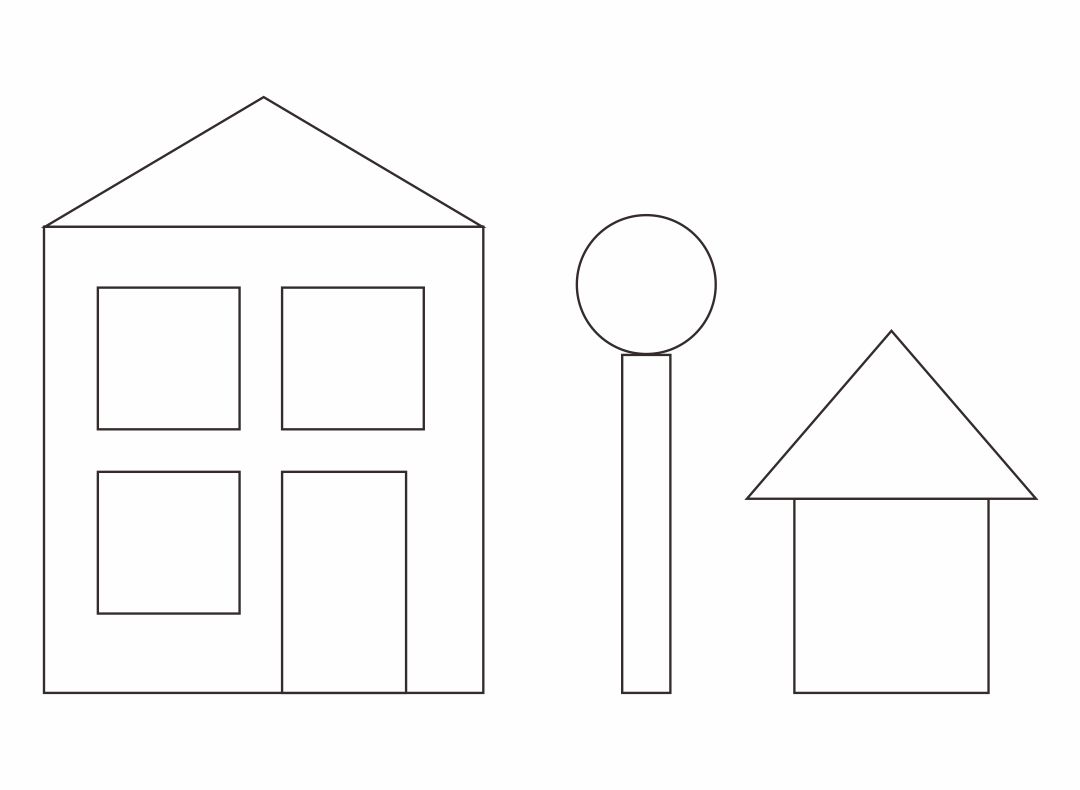 Printable House Shapes