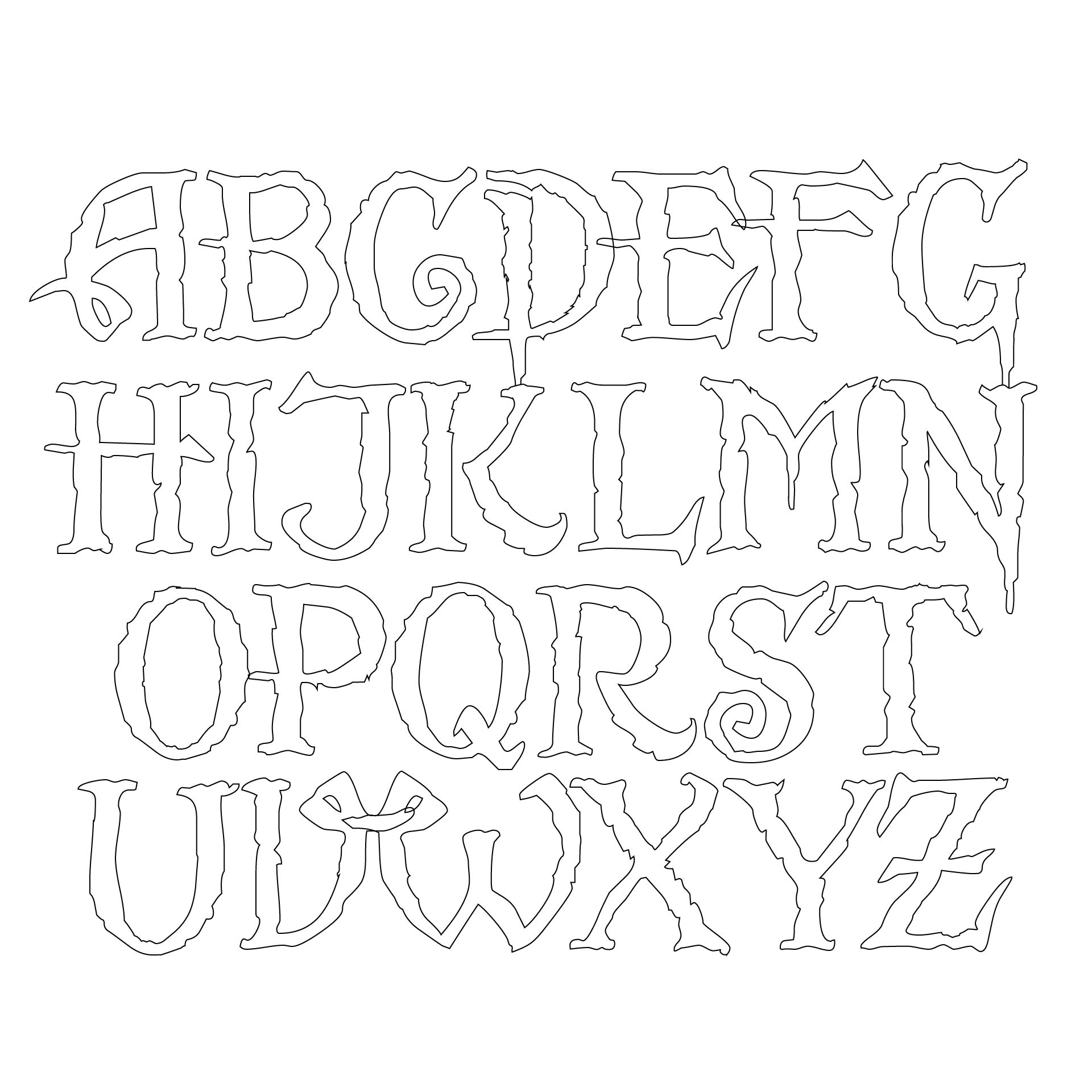 Block Letters Small Medium - 10 Free PDF Printables | Printablee