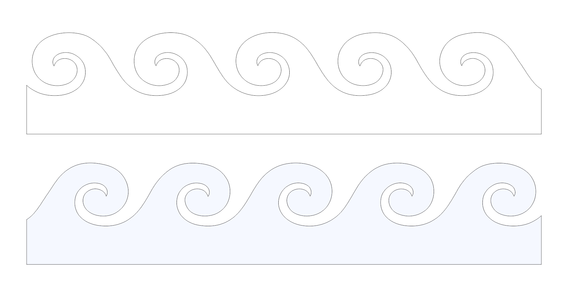 Wave Stencil 10 Free PDF Printables Printablee