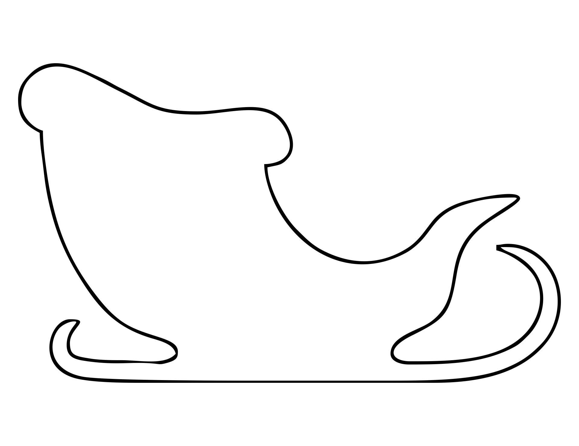 Printable Sleigh Template