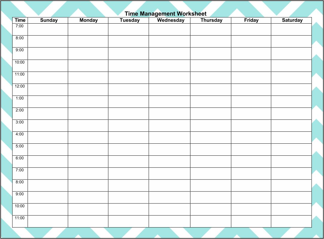 Hourly Weekly Calendar