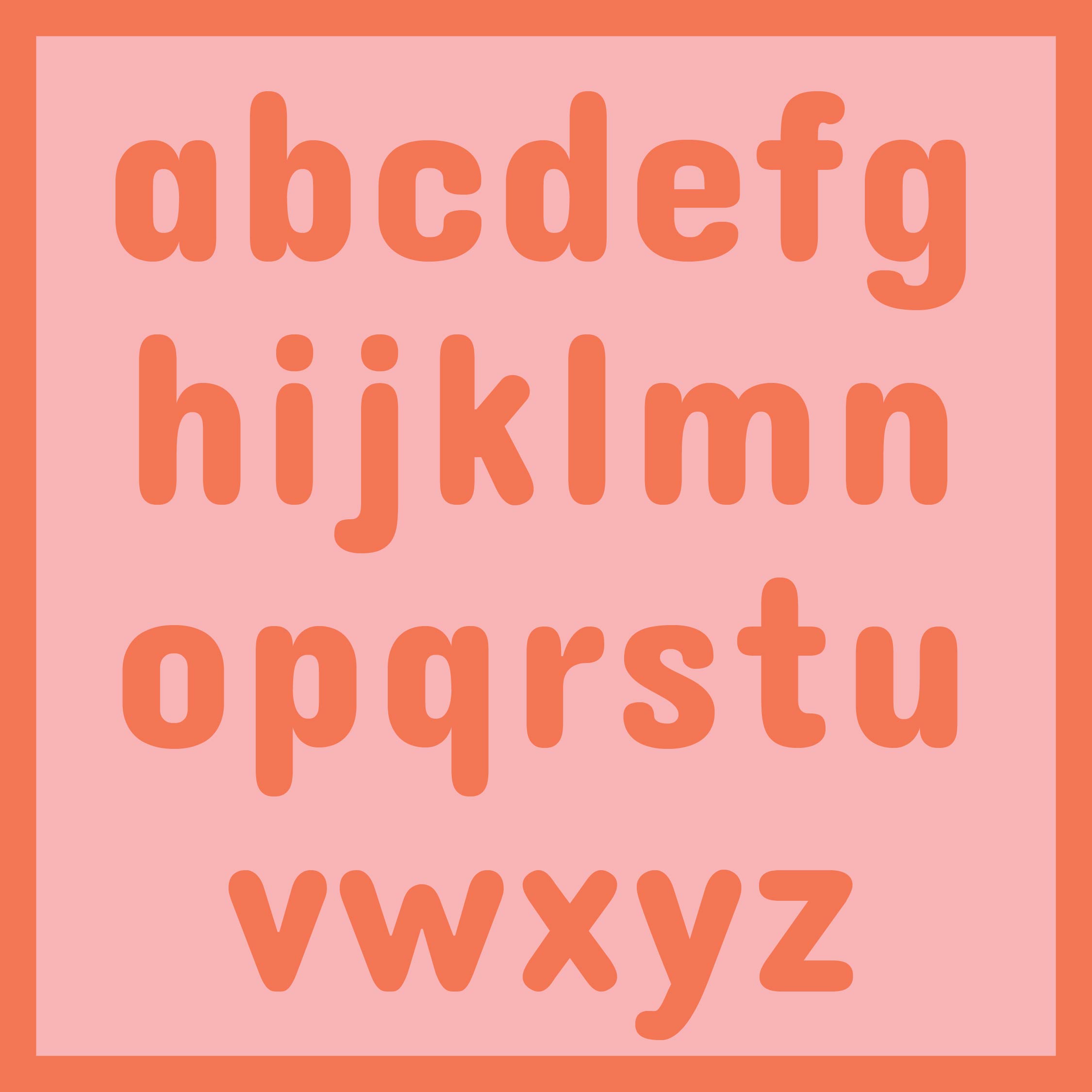 Small Alphabet Letters Printable PDF