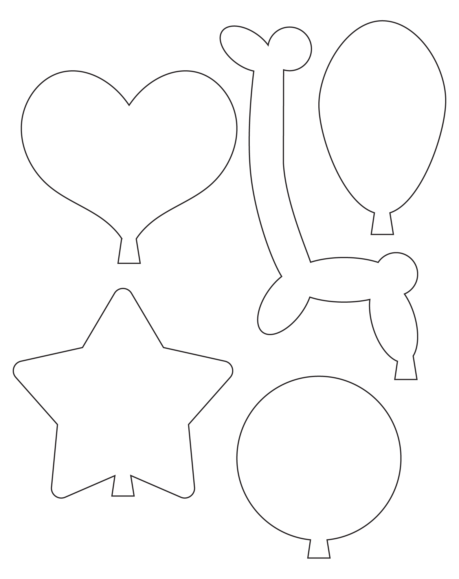 10 Best Printable Balloon Cutouts