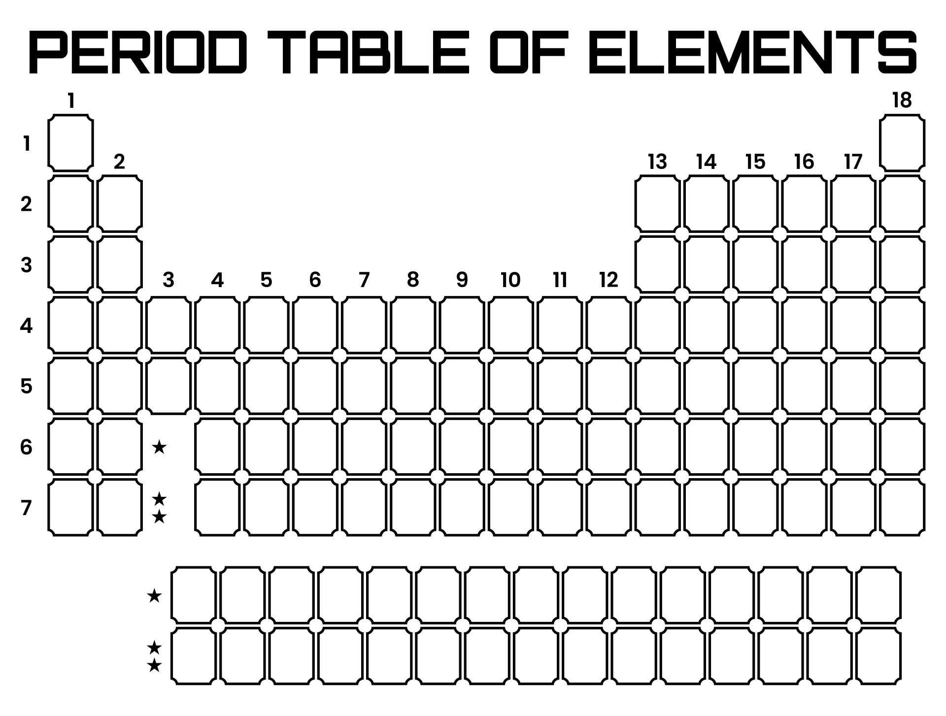 Free Printable Periodic Table Worksheet Black And White