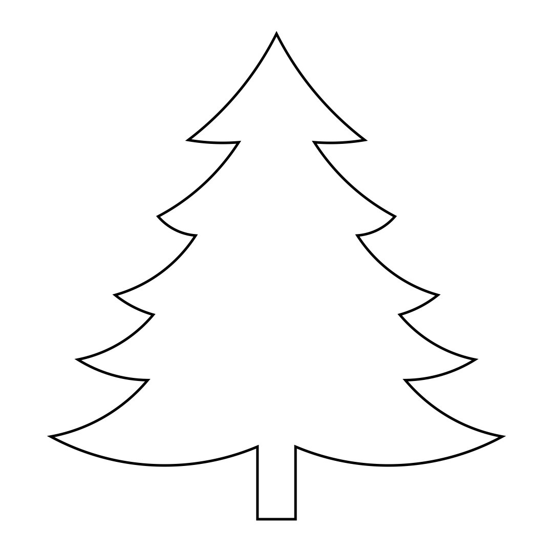 Large Printable Christmas Tree Patterns