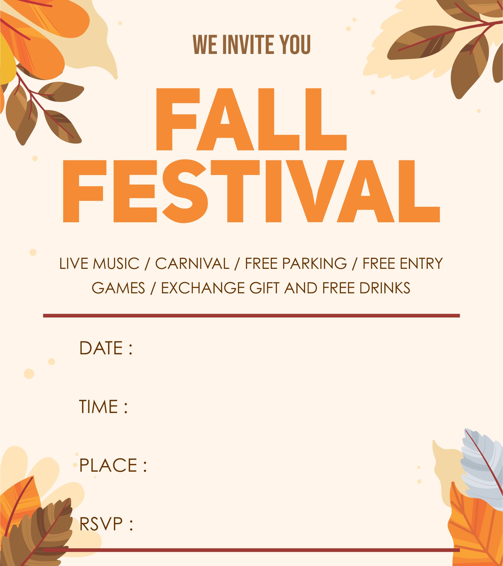 Free Printable Event Flyer Templates
