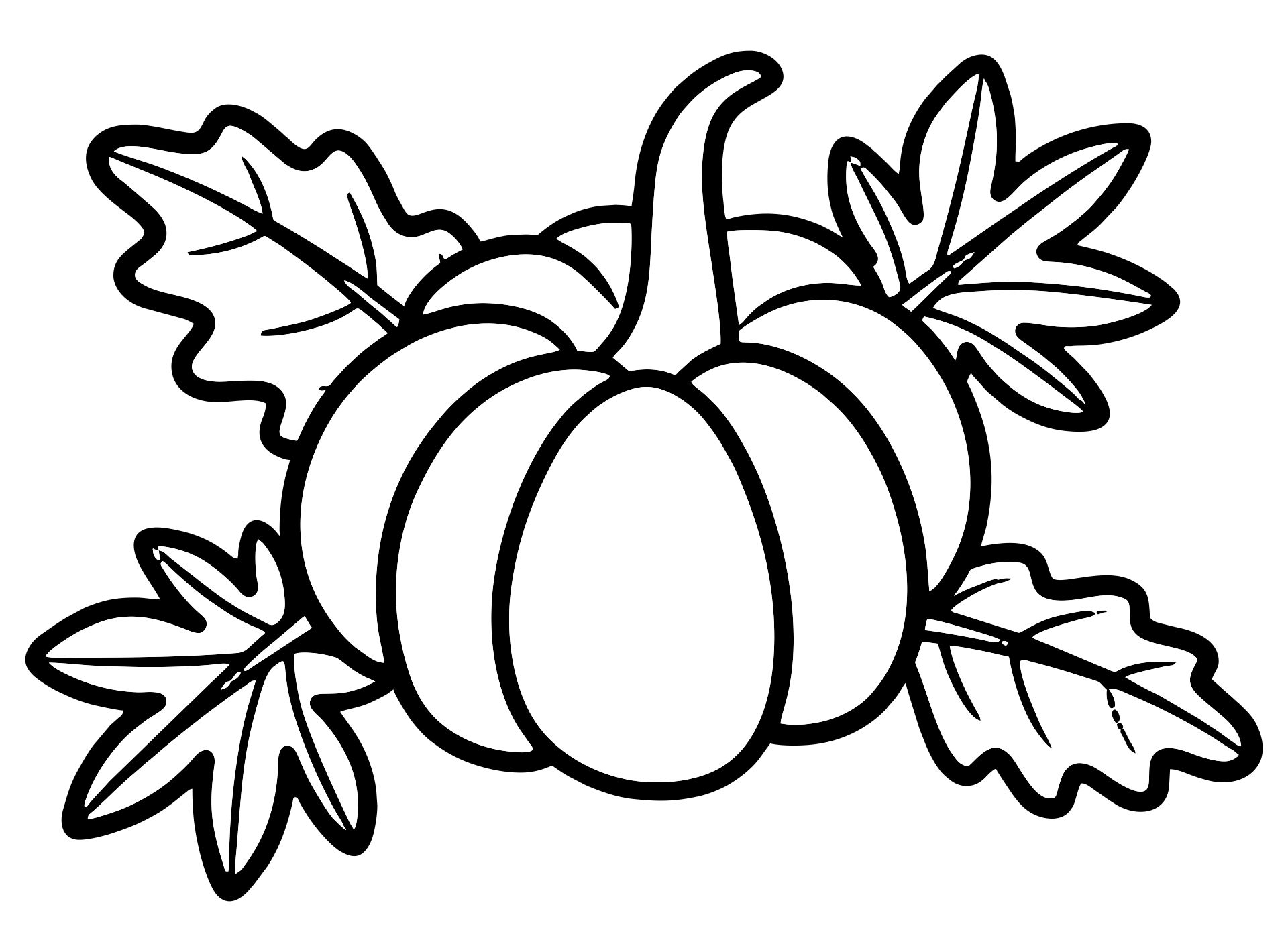 Fall Pumpkins Coloring Pages for Kids Printable
