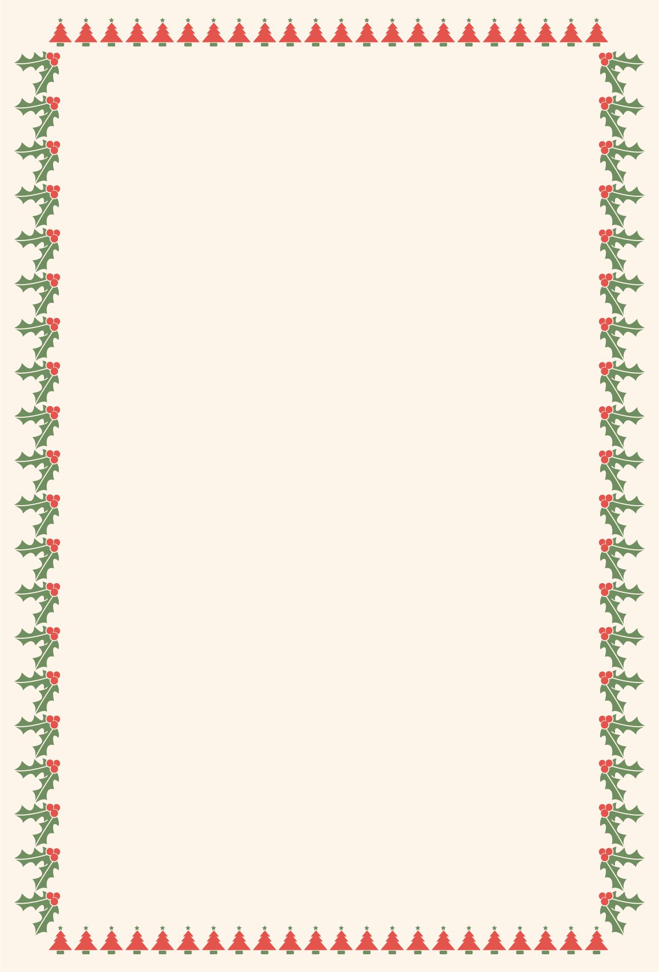5 Best Printable Christmas Paper Borders