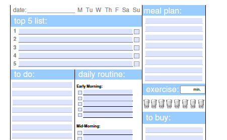 Life Plan Template Free from www.printablee.com