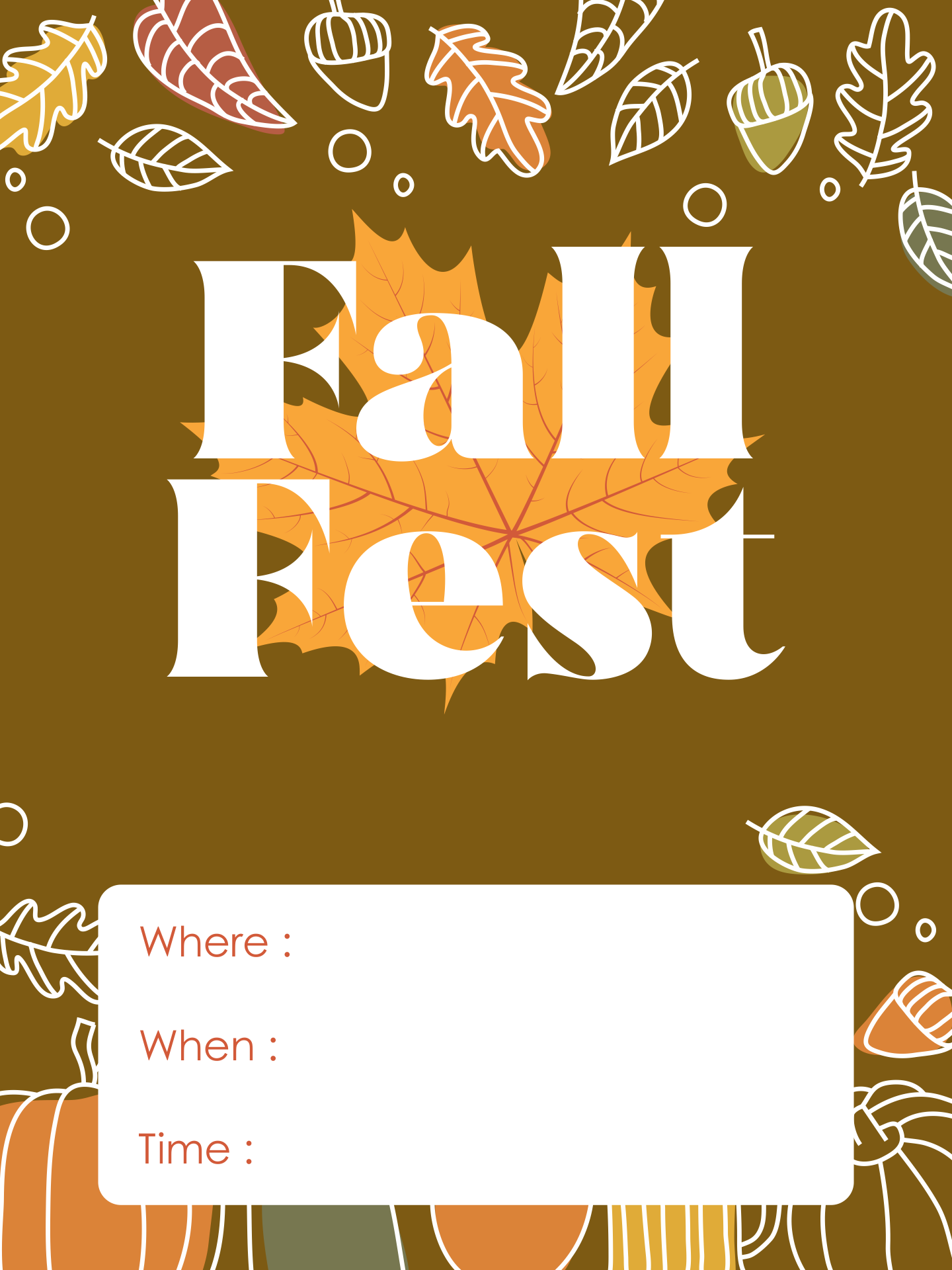 10 Best Free Printable Fall Flyer Templates PDF For Free At Printablee