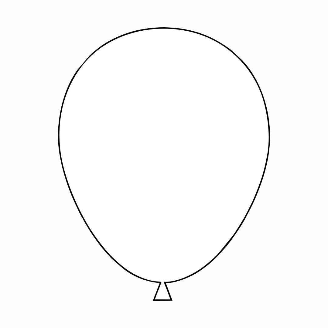 Printable Balloon Template
