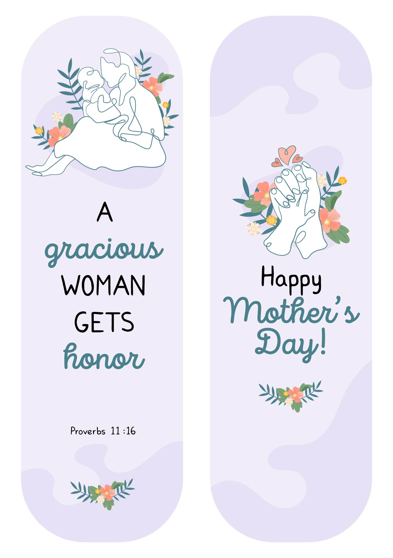 Printable Christian Bookmarks Mothers Day