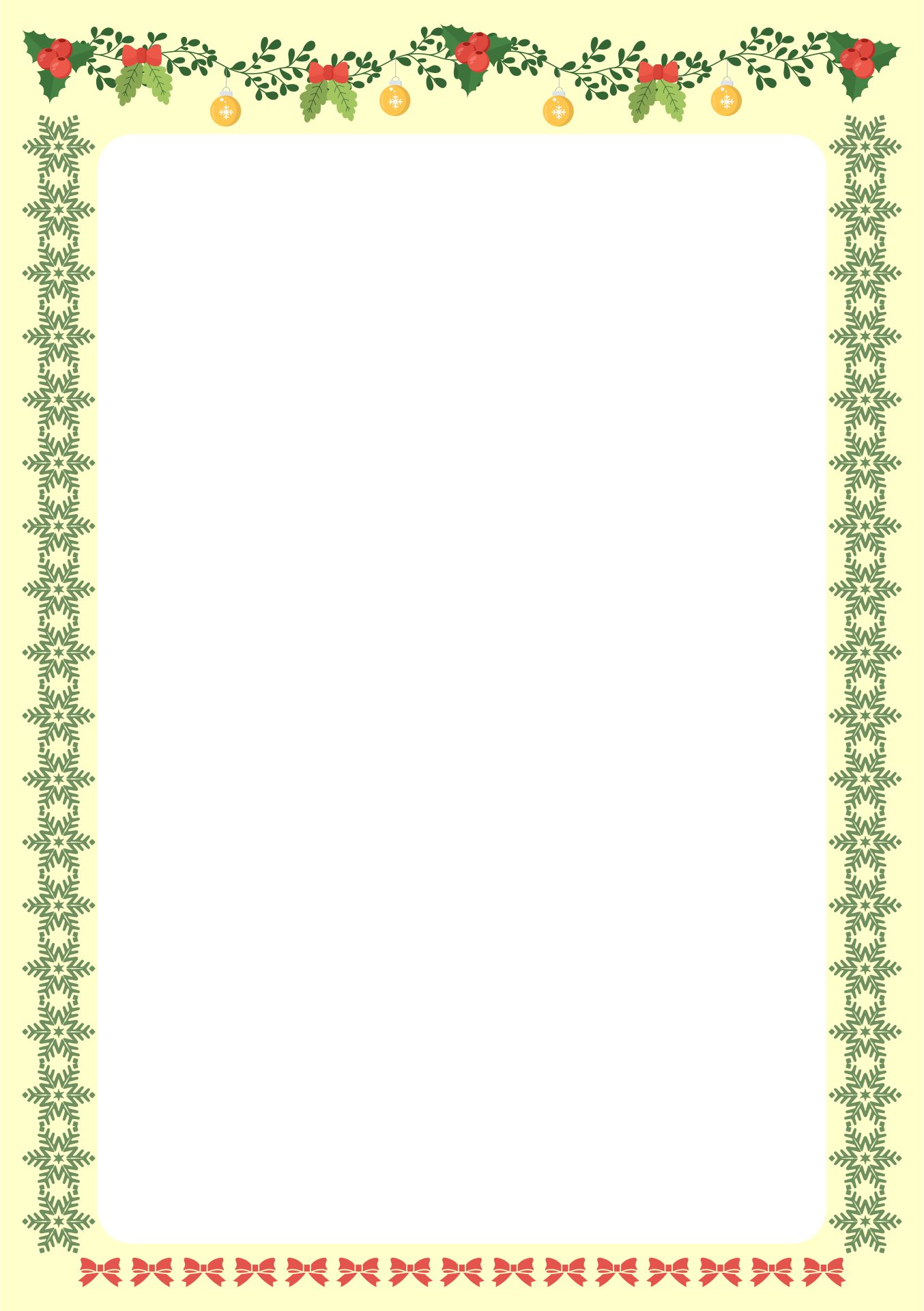 5 Best Printable Christmas Paper Borders