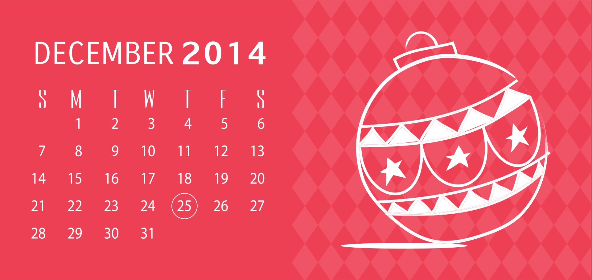 Printable Christmas Countdown Calendar 2014