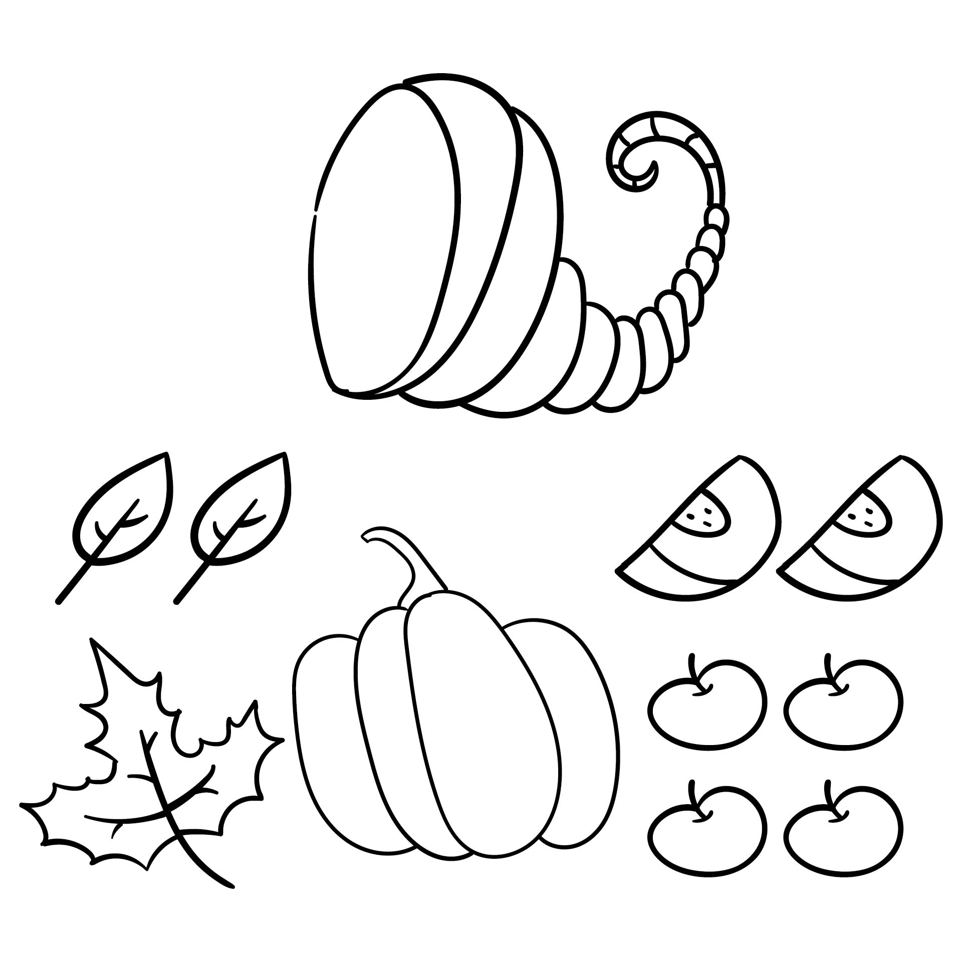 Printable Cornucopia Craft