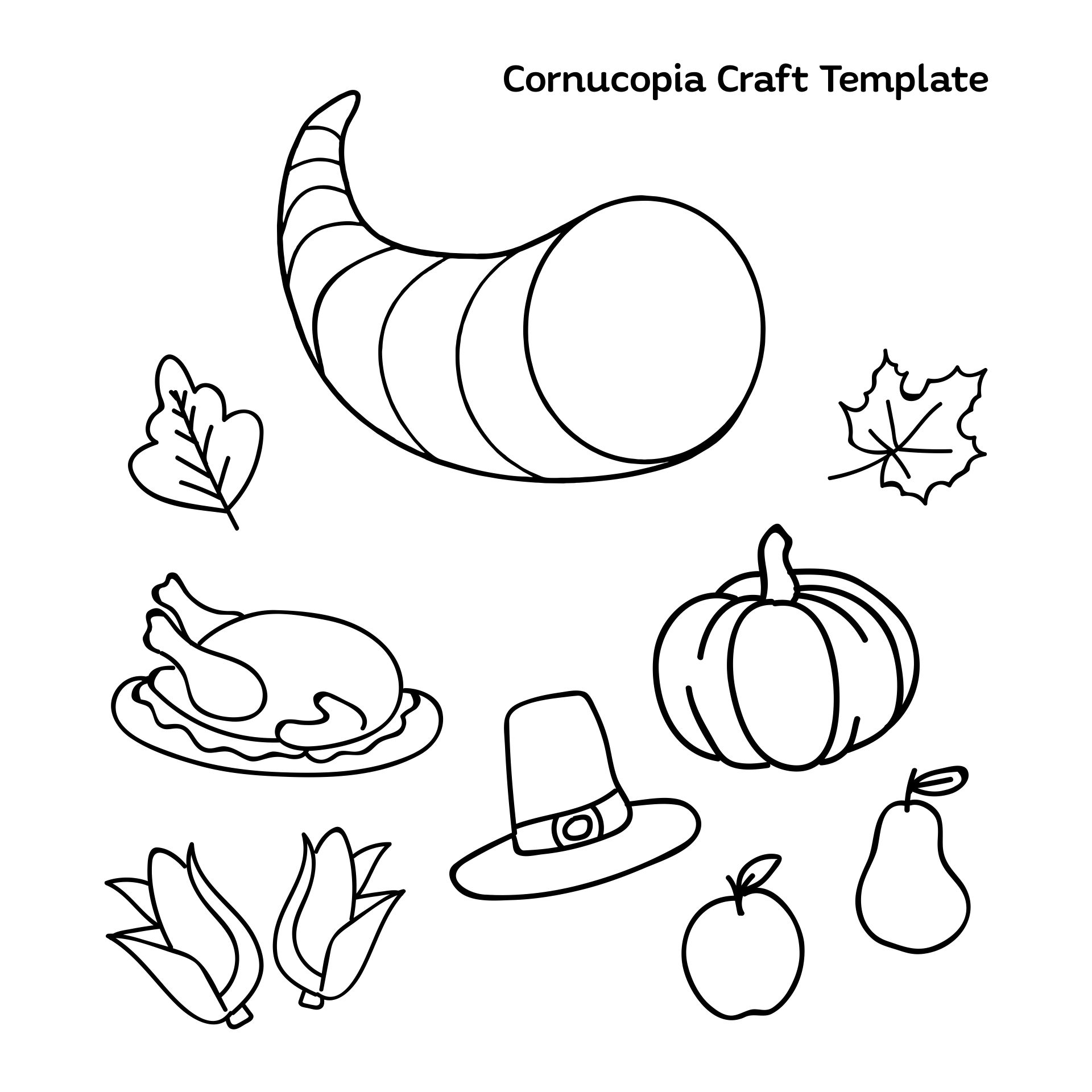 10 Best Printable Cornucopia Craft