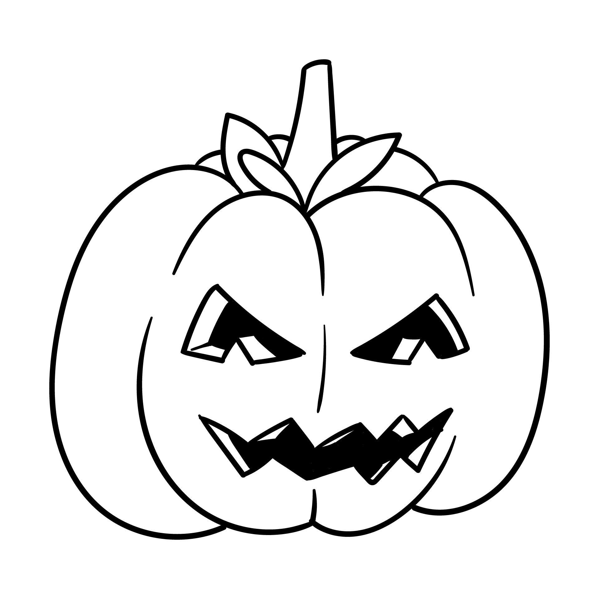 Printable Coloring Pages Pumpkin Halloween