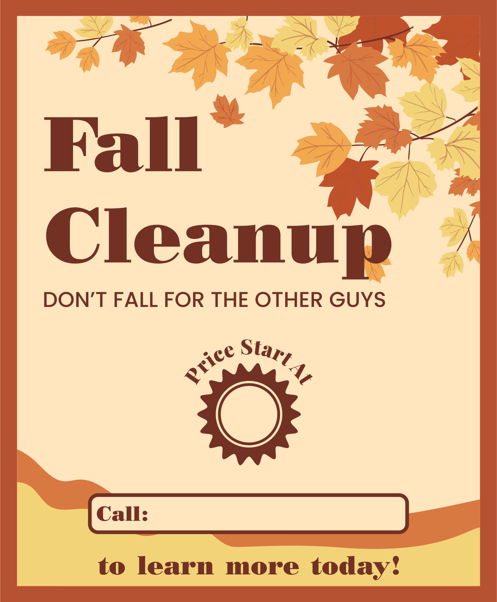 10 Best Free Printable Fall Flyer Templates Printablee