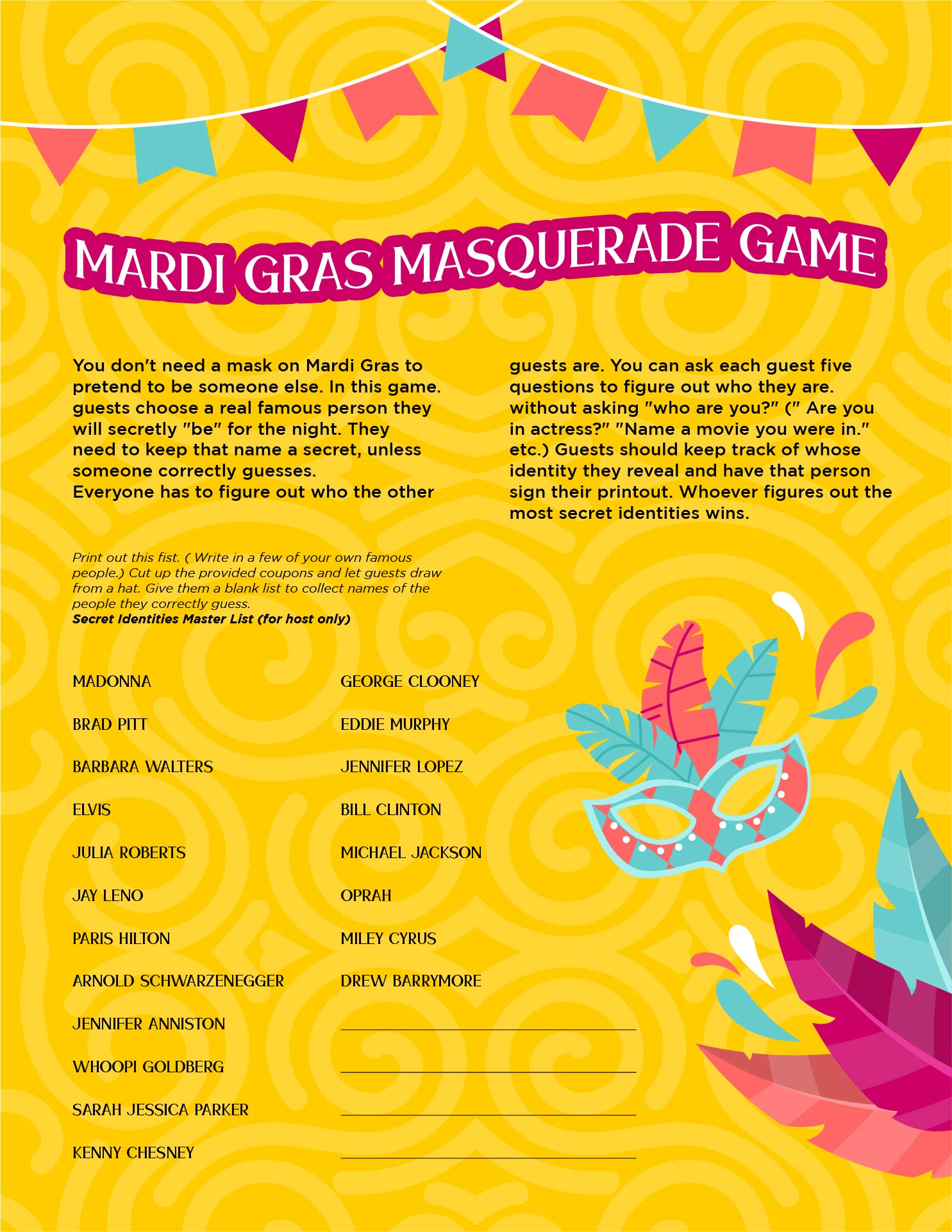 Mardi Gras Party Games