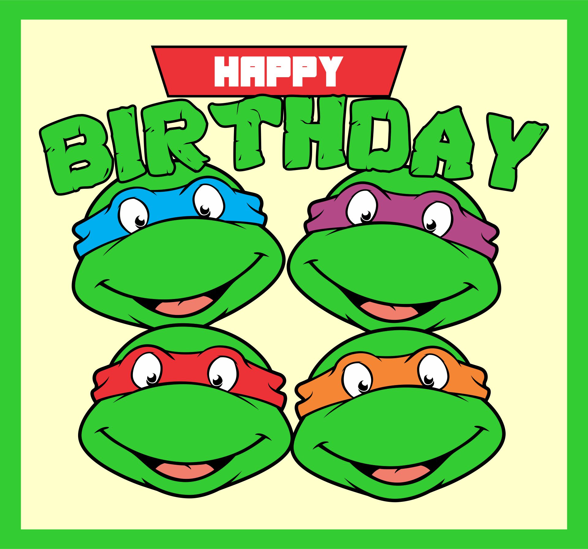 Free Ninja Turtle Birthday Printables Free Printable Templates