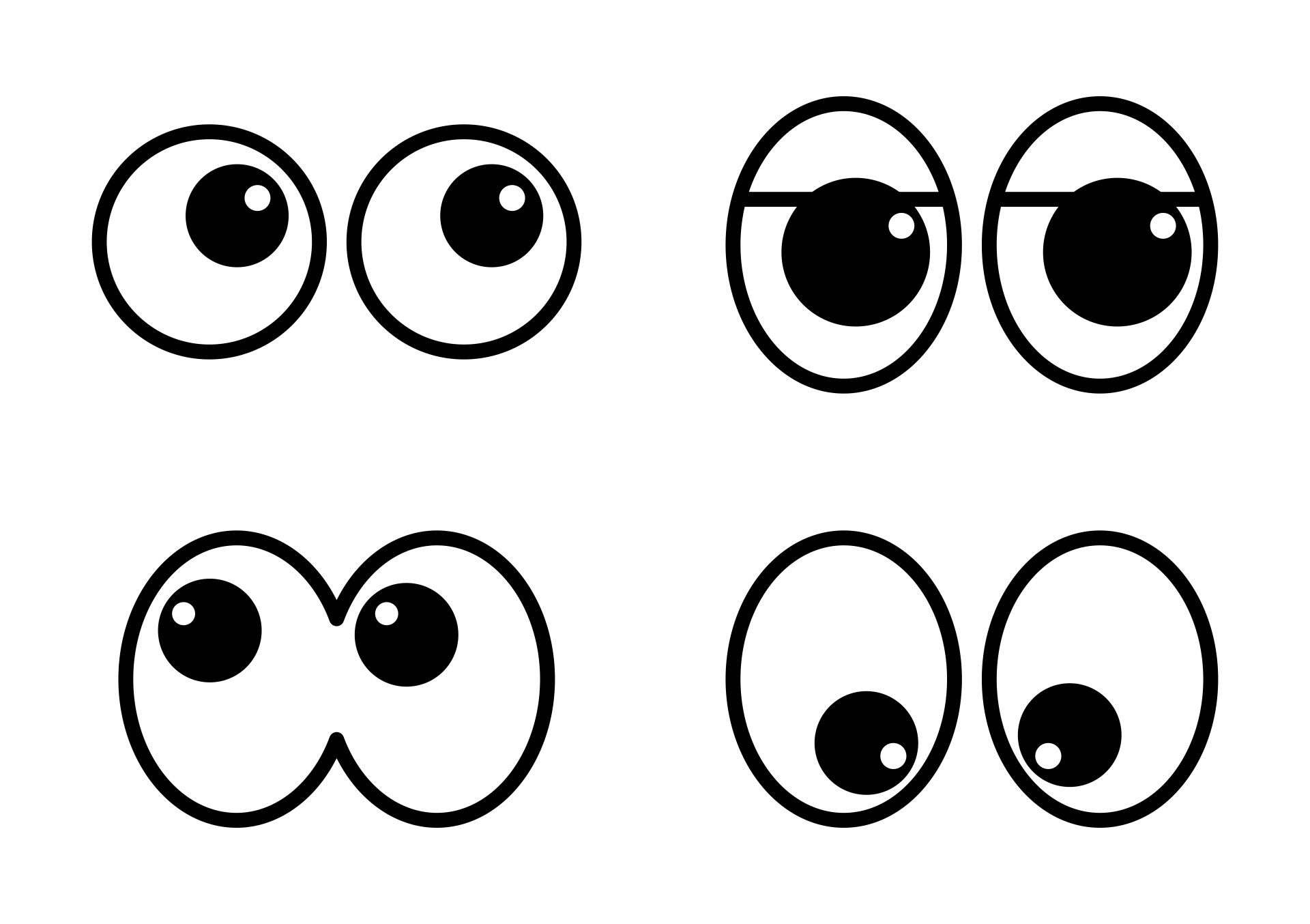 Printable Eye Templates for Crafts