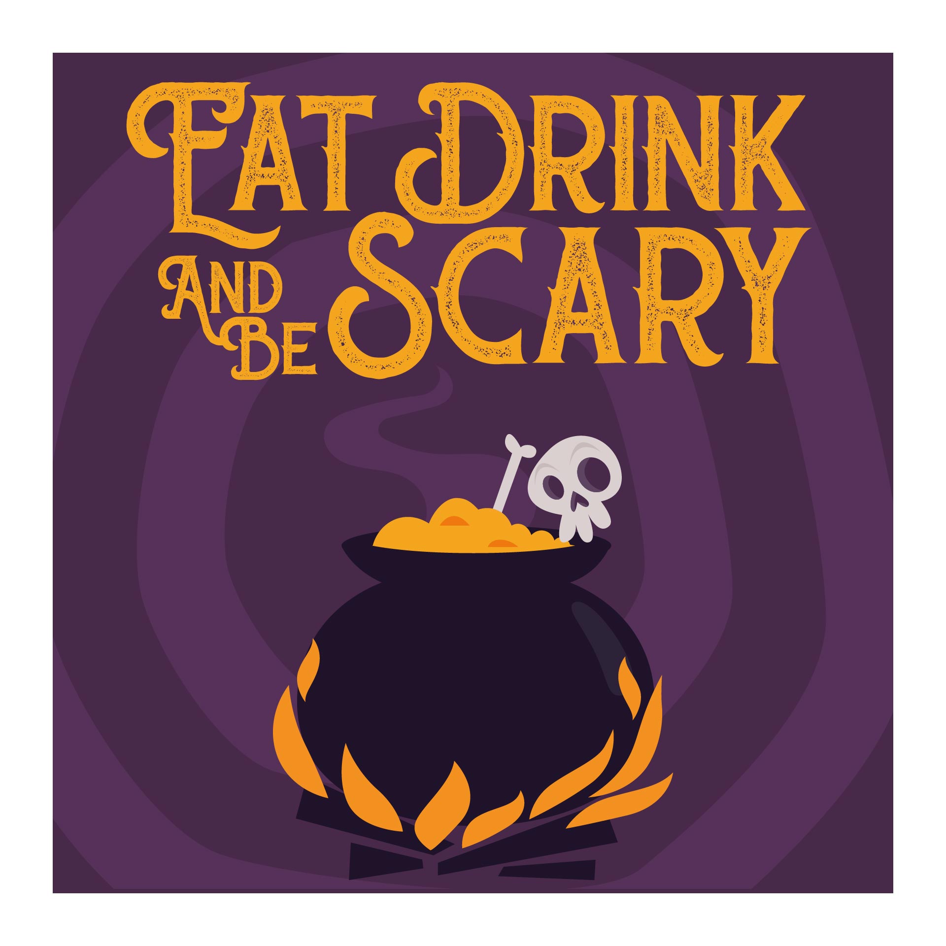 Printable Halloween Eat Drink and Be Scary