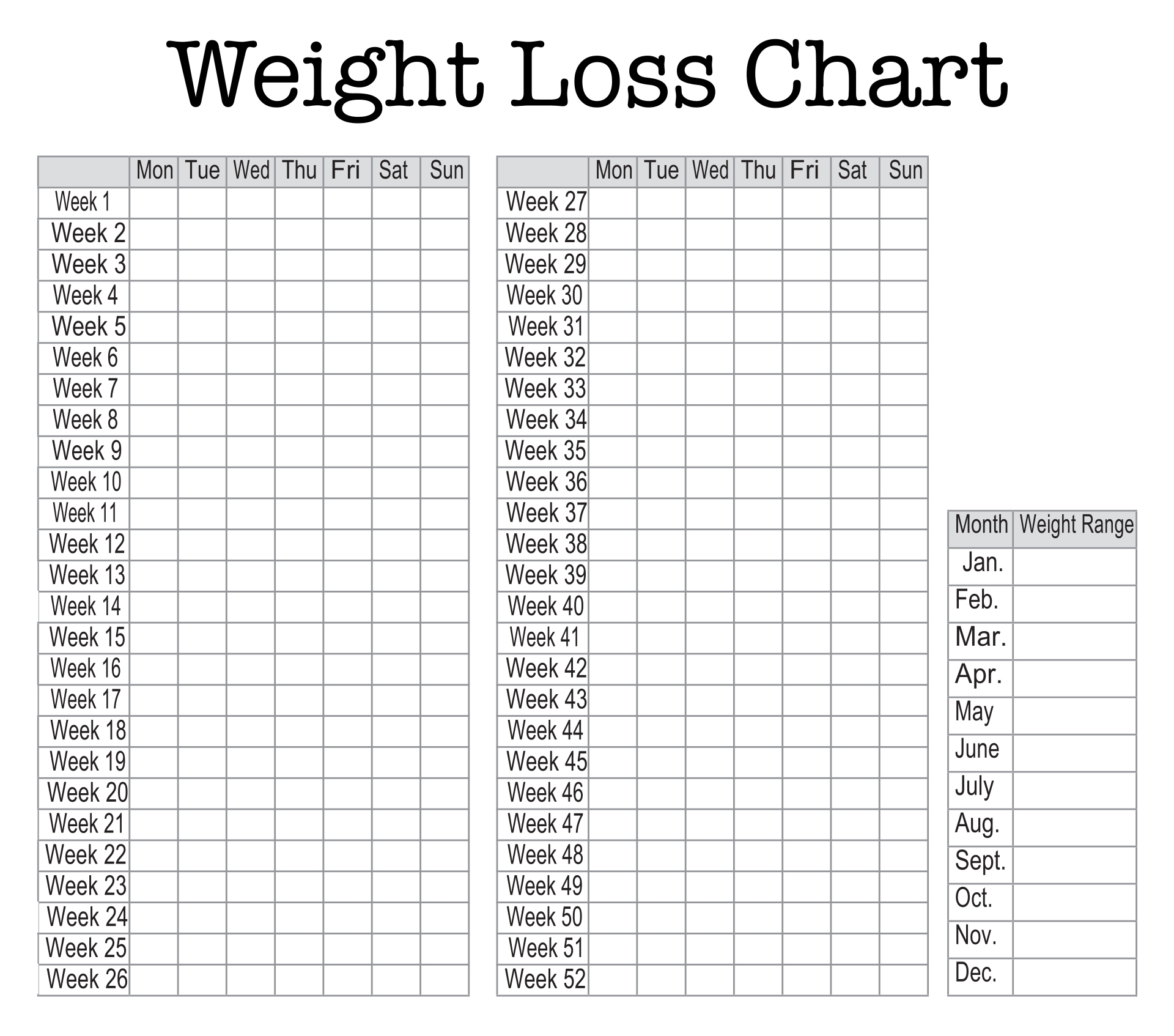 weight loss journey food journal