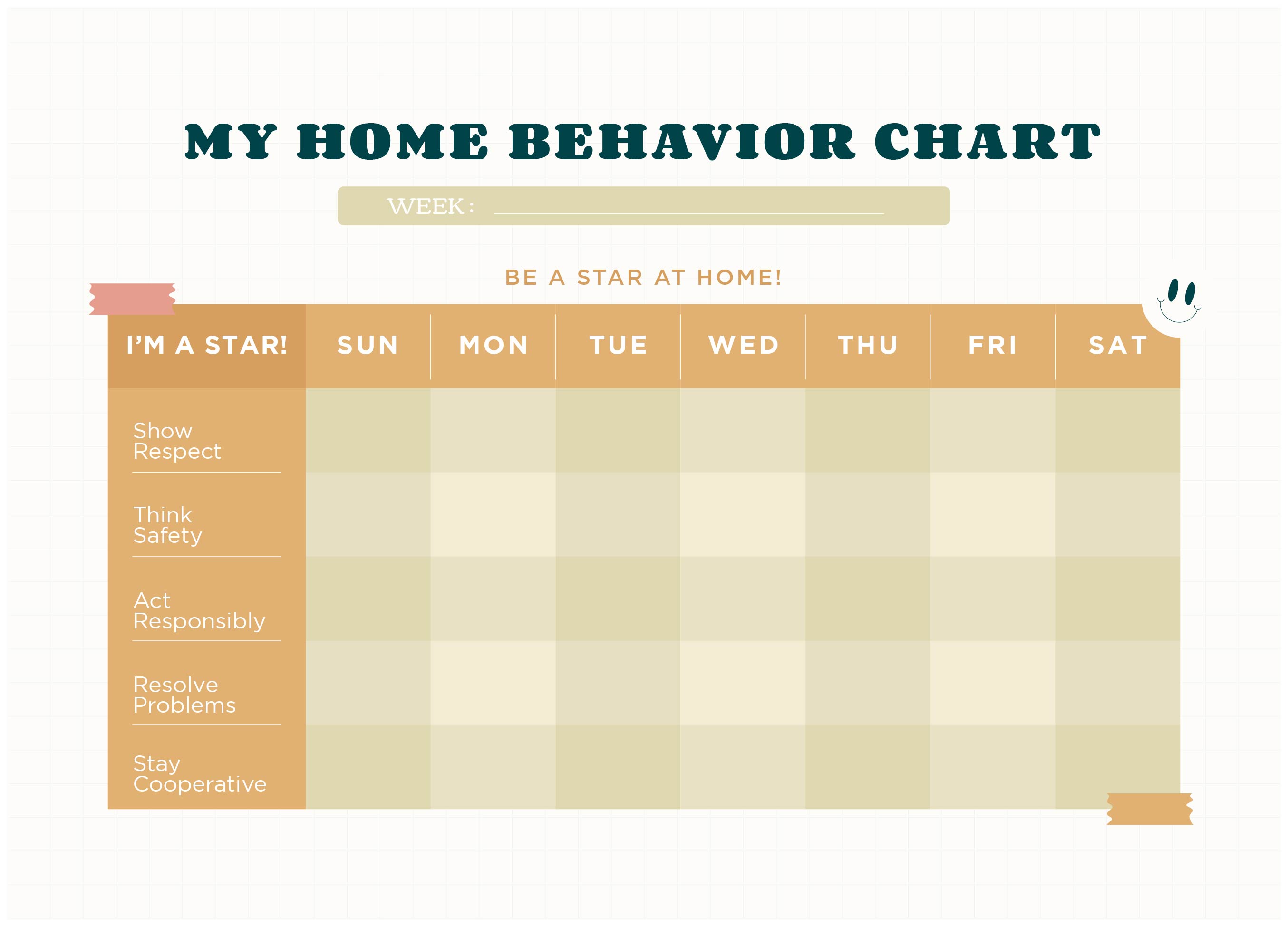 At Home Behavior Chart